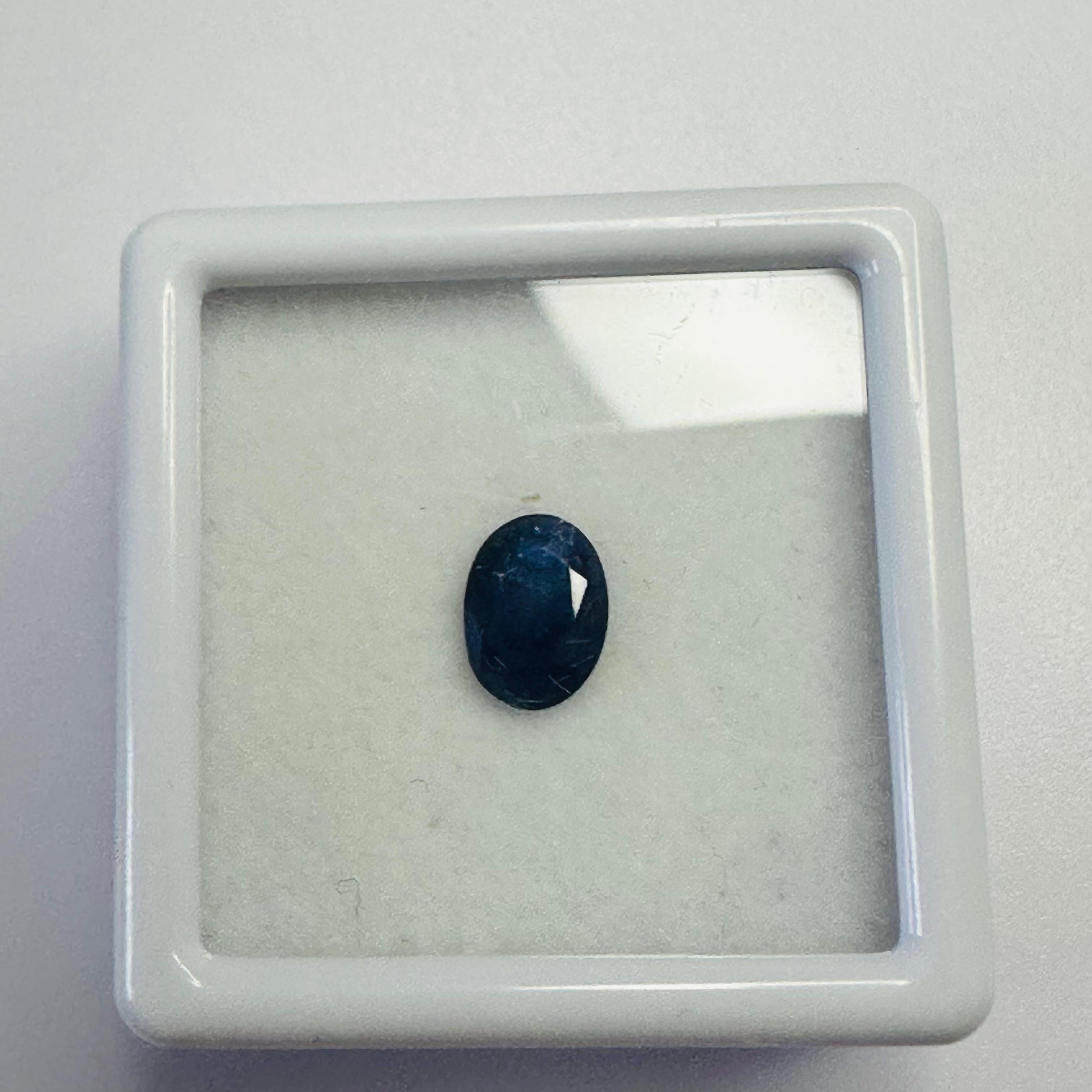 BURMA BLUE SAPPHIRE OVAL 6.7MM X 5MM 0.67CTS image 3
