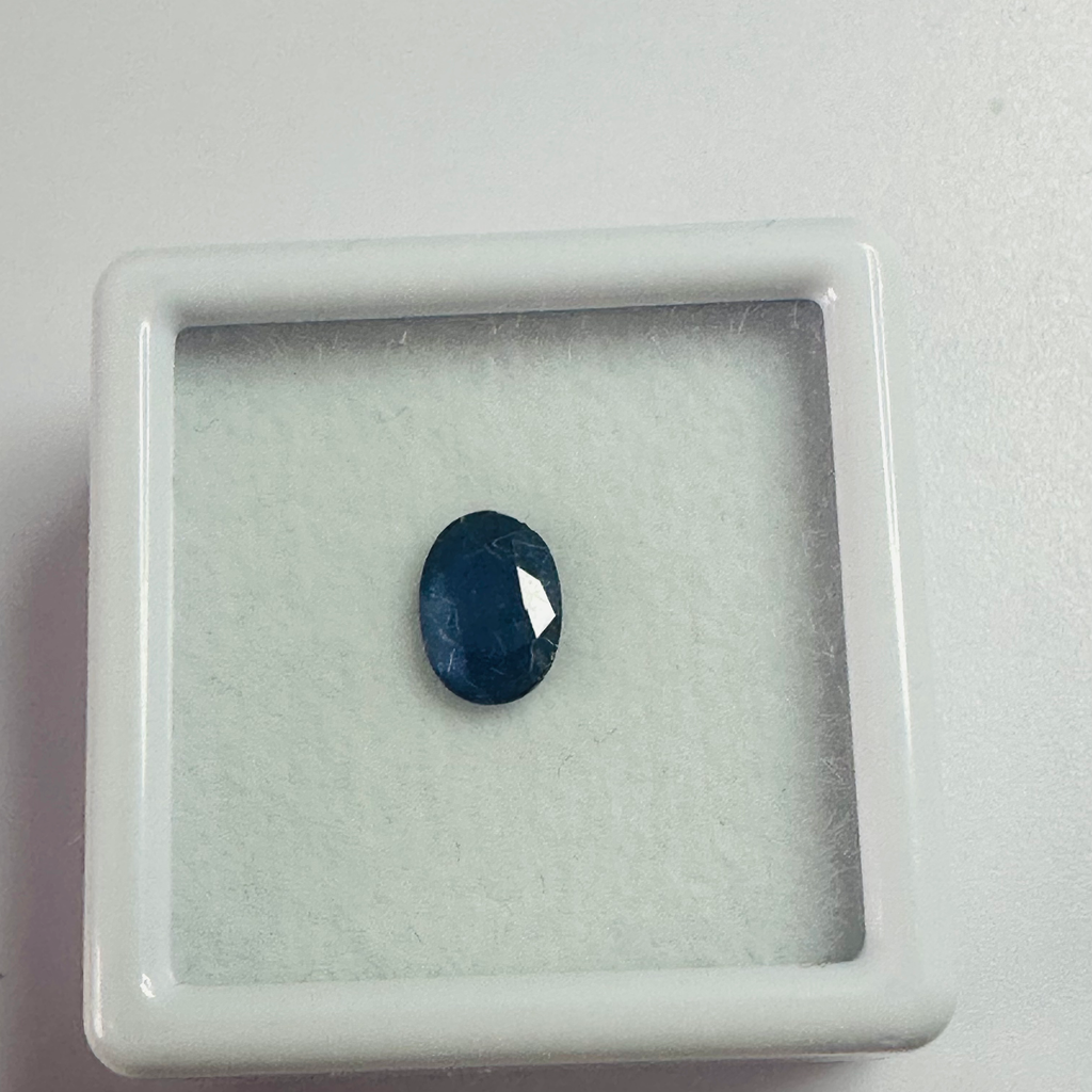 BURMA BLUE SAPPHIRE OVAL 6.9MMX5MM 0.75CTS image 1