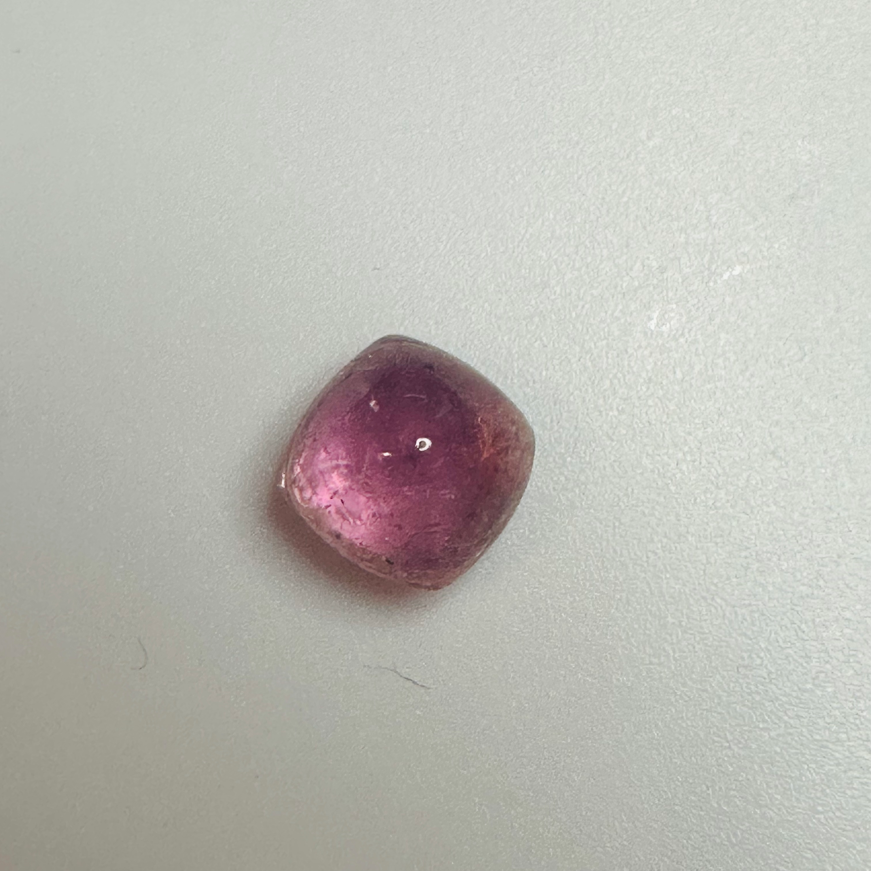 TOURMALINE PINK CUSHION CAB  9MM.X 9MM  4.07CTS image 0