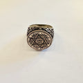 Men's Star of David & King Solomon's Seal 925 Sterling Silver Ring image 0