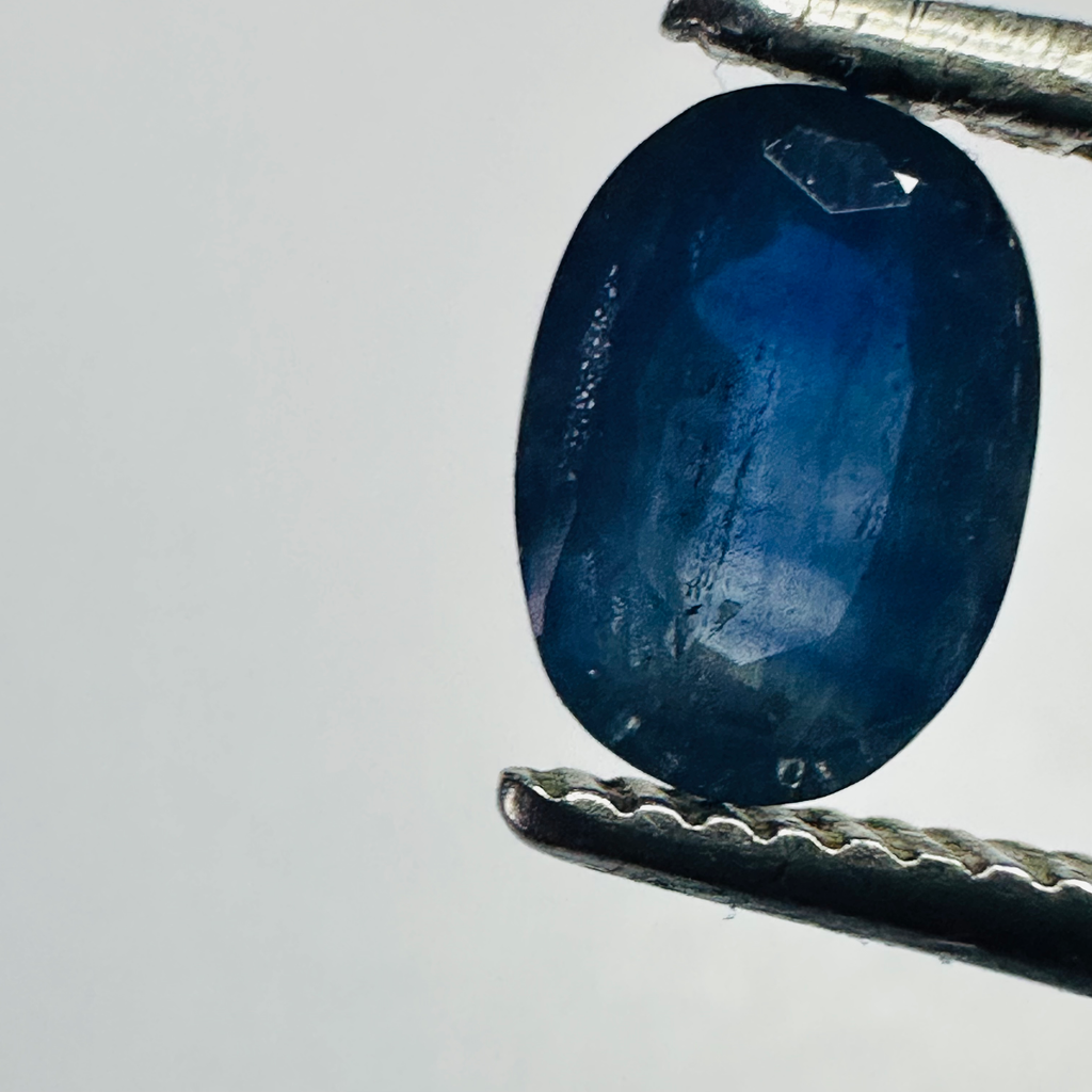BURMA BLUE SAPPHIRE OVAL 6.7MM X4.7MM 0.83CTS image 3