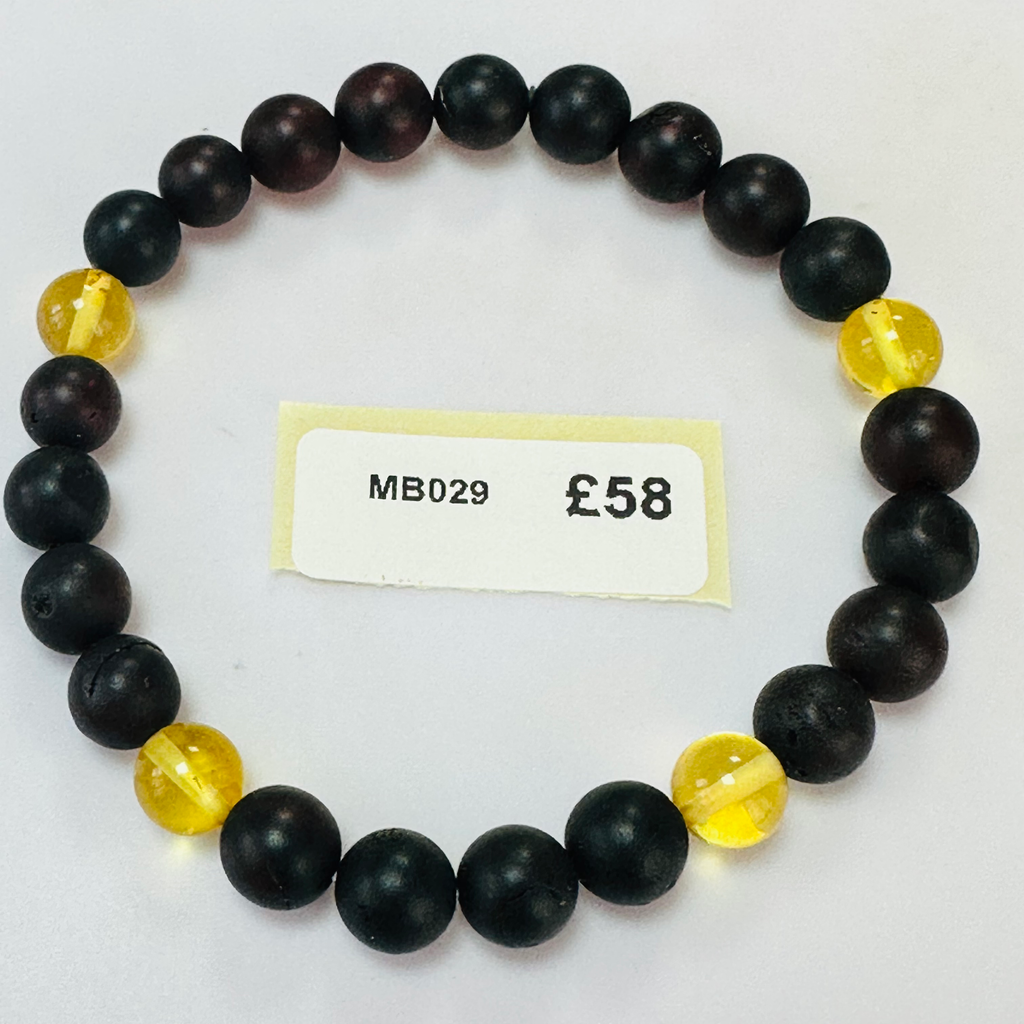 New Amber stretchy bracelet matt 2 colours image 0