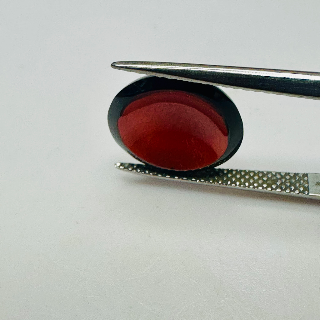 GARNET  12.7MM ROUND CARBUNCLE   5.20CTS image 7