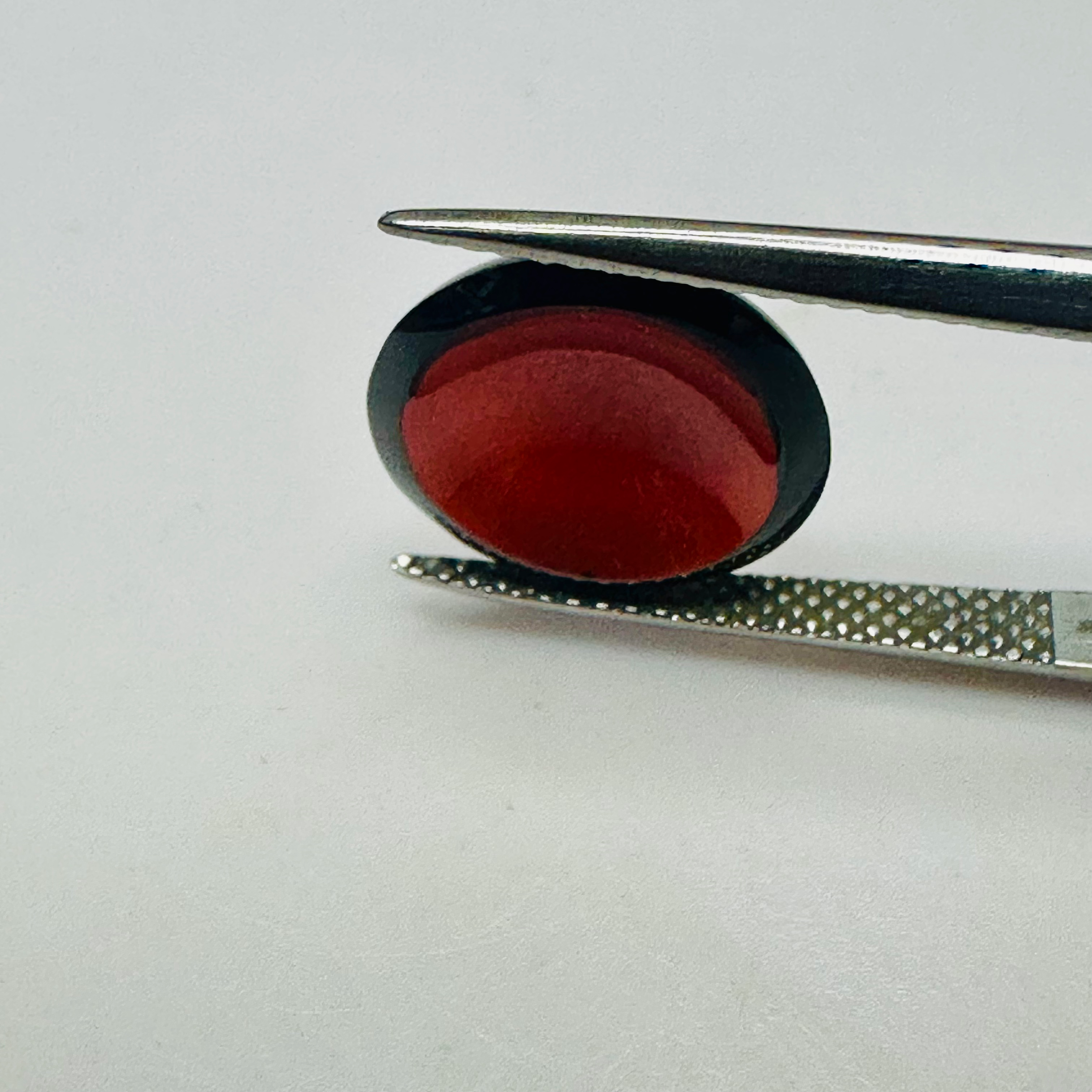 GARNET  12.7MM ROUND CARBUNCLE   5.20CTS image 7