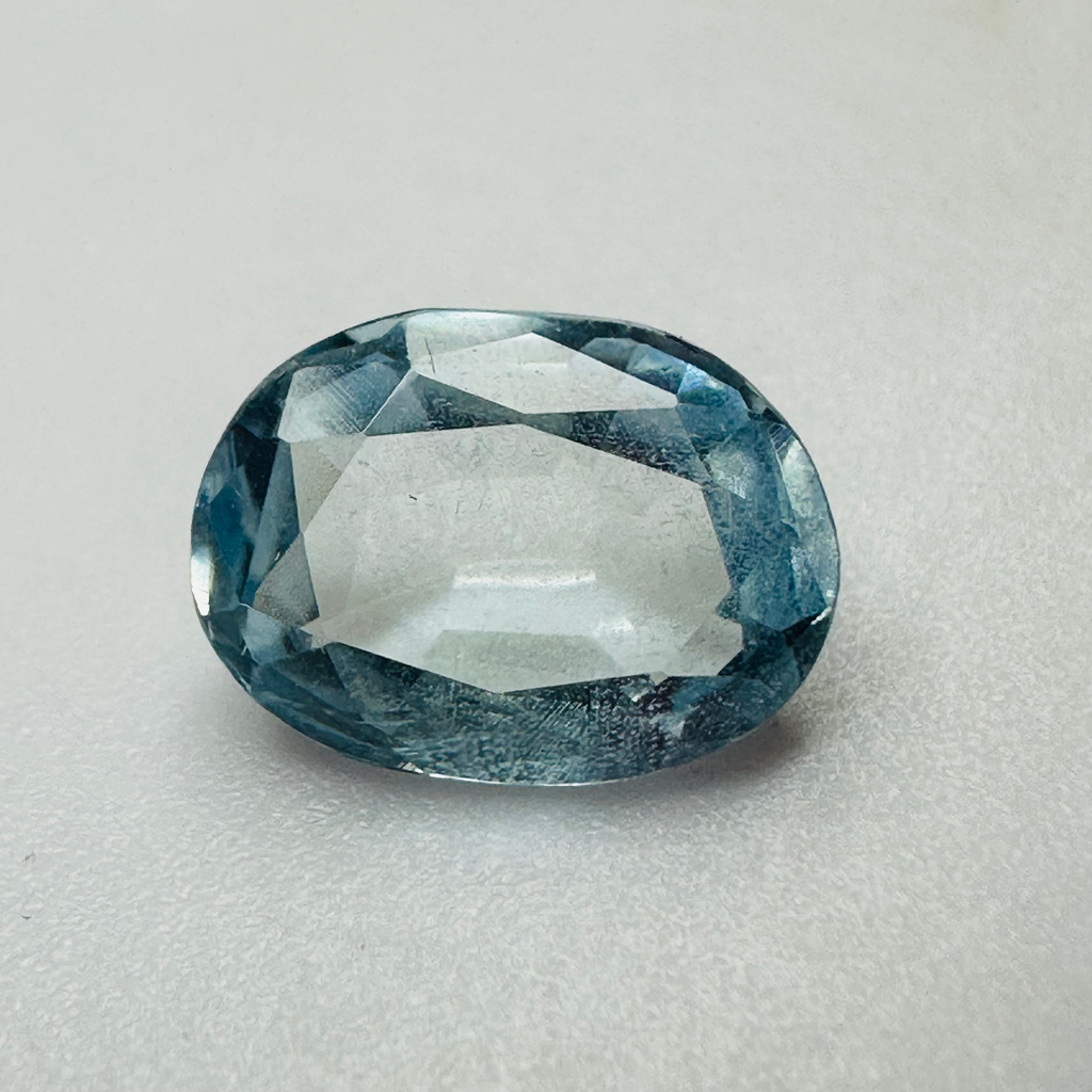 AQUAMARINE OVAL 9MMX7MM 1.36CTS image 1