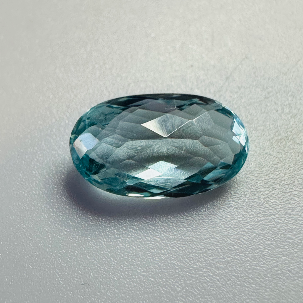 AQUAMARINE BRILLOTTE  11.6MMX6.8MM 2.35CTS image 1
