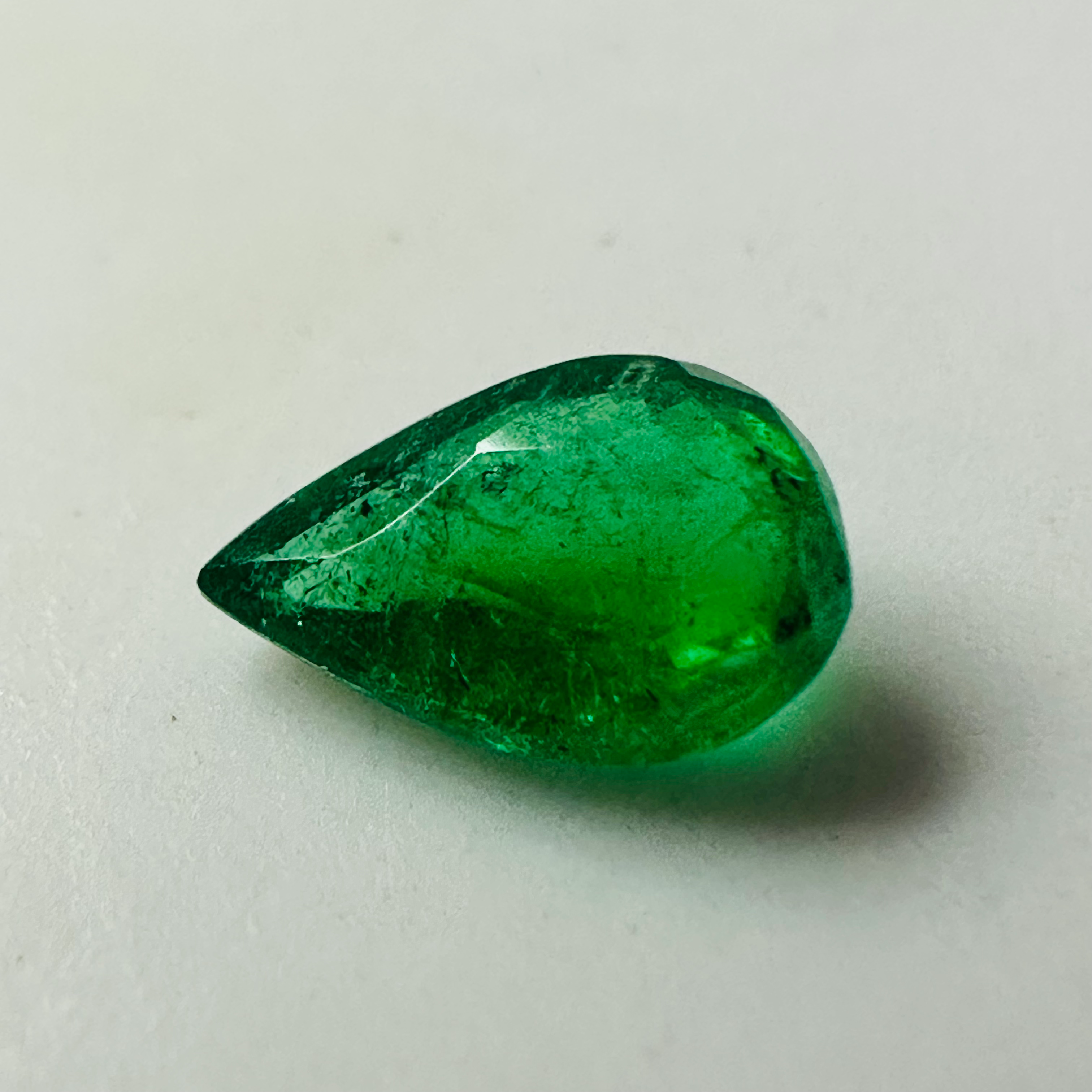 EMERALD DROP 8MM X 5MM  0.75 CTS image 0