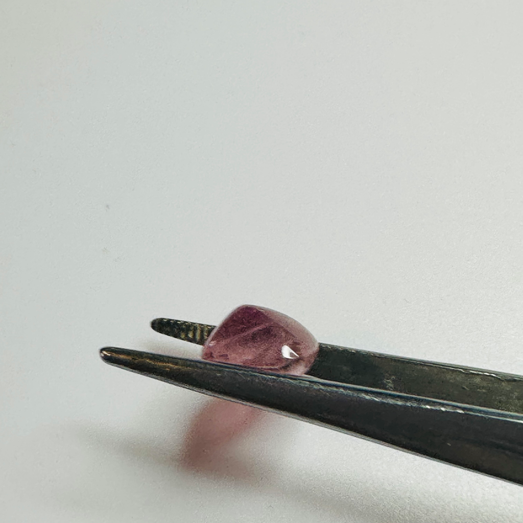 TOURMALINE PINK CUSHION CAB  9MM.X 9MM  4.07CTS image 5