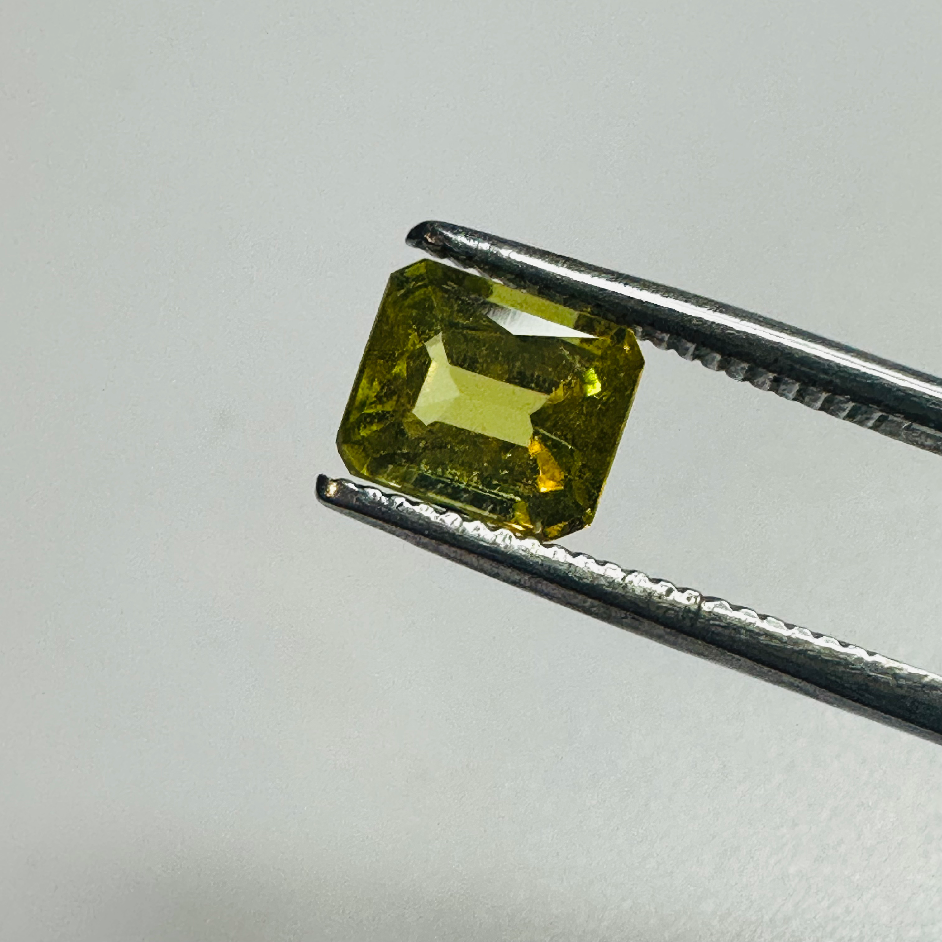 TOURMALINE YELLOW TRAP CUT 7MMX6.5MM  1.27CTS image 0