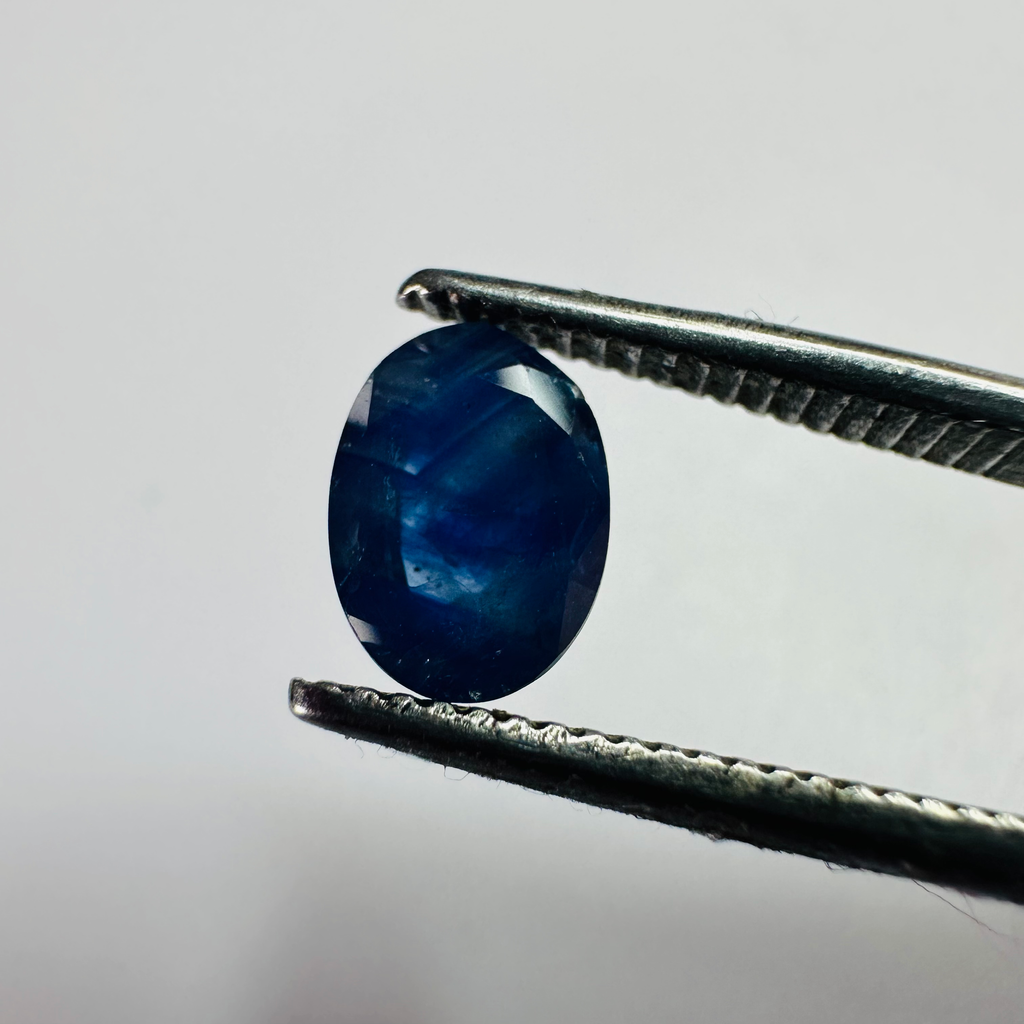 BURMA BLUE SAPPHIRE OVAL 7MMX5MM 1.13CTS image 1
