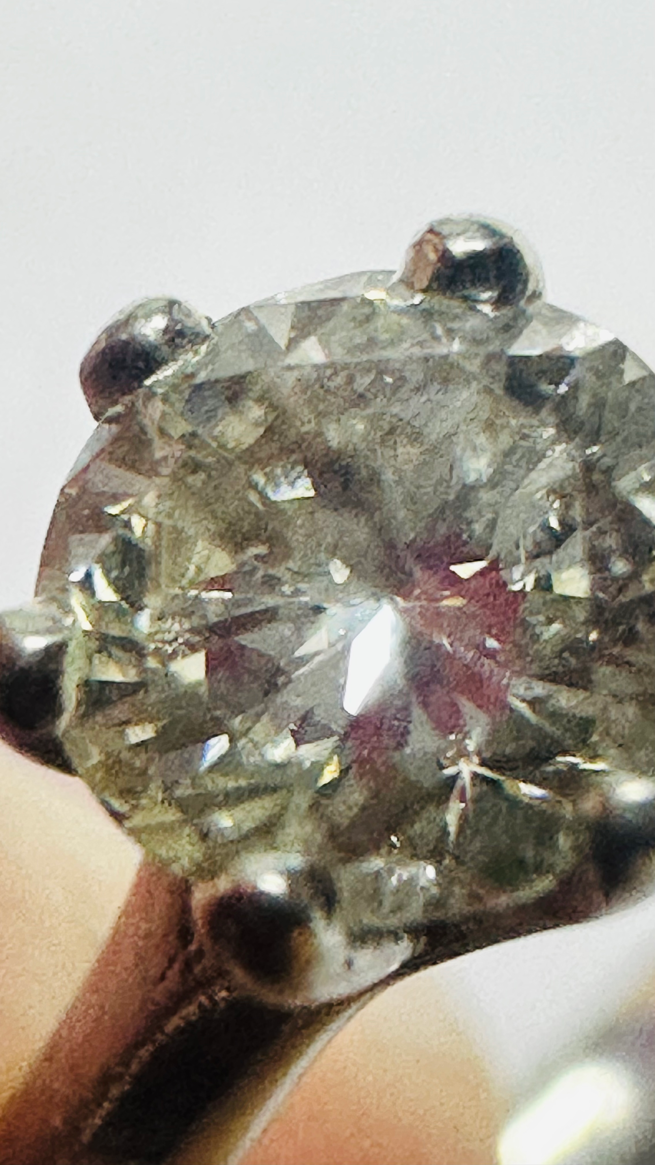 Platinum and Diamond ring 5mm approx 0.50cts size J1/2 image 2