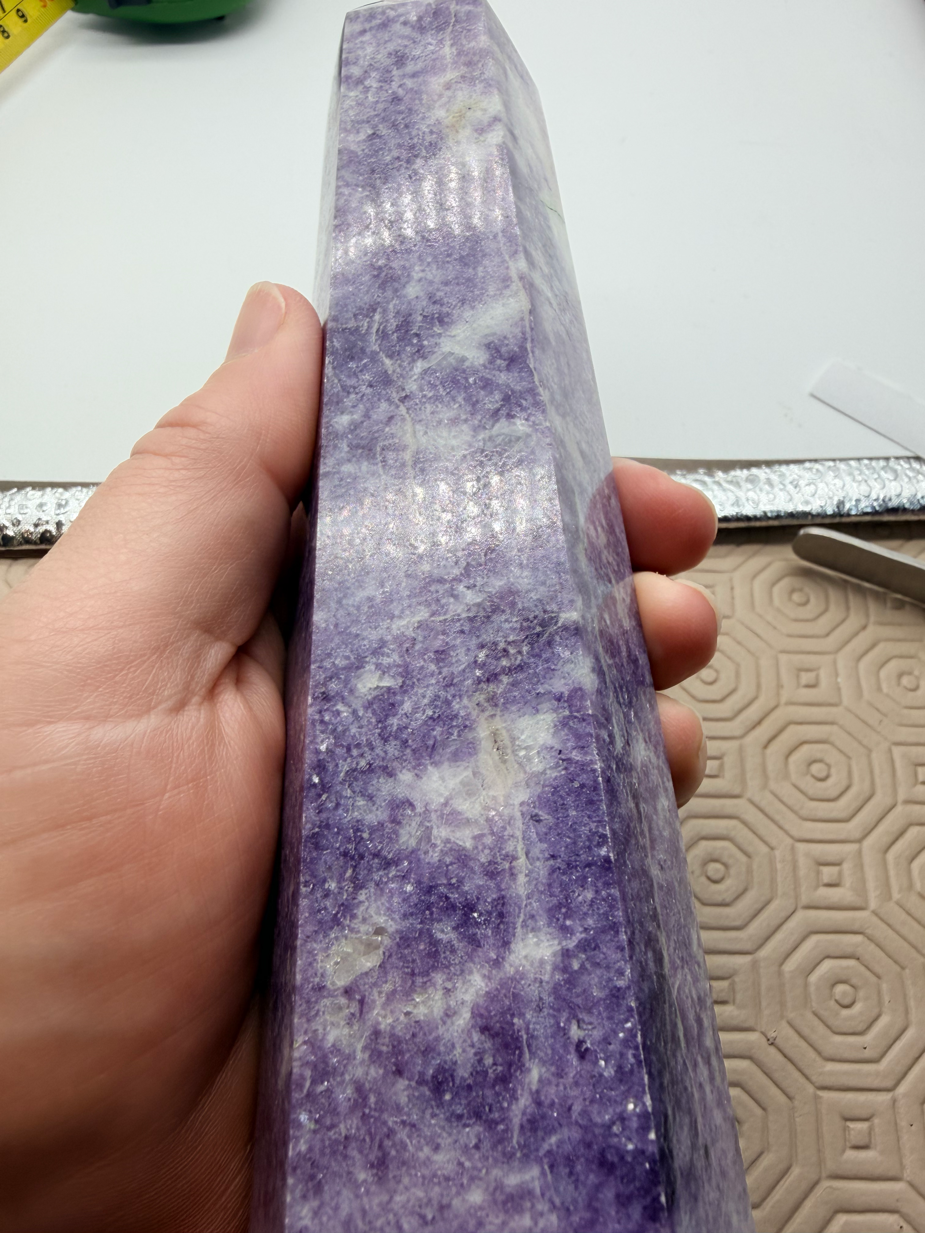Lepidolite tower Large 21 cm 515g image 2