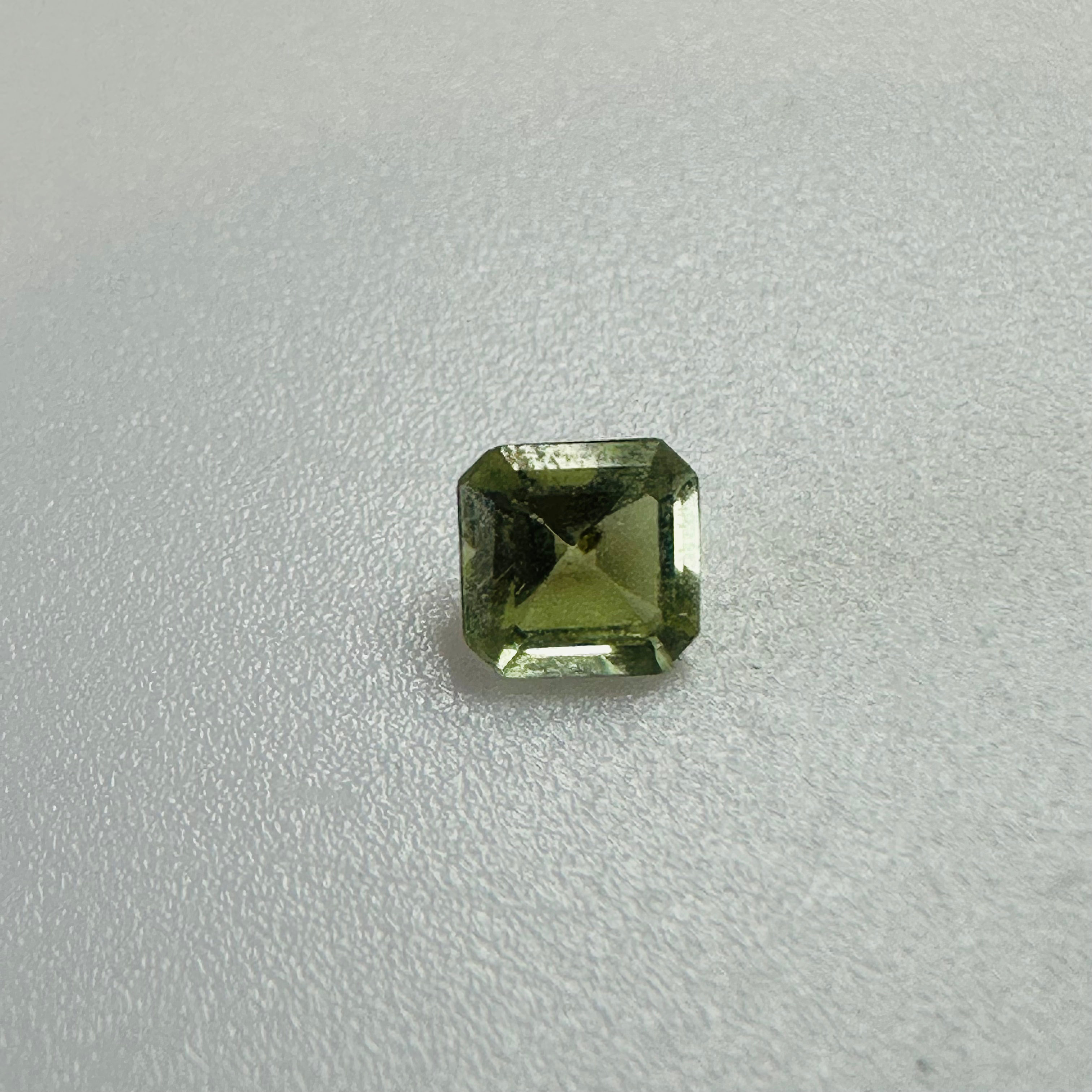 TOURMALINE YELLOW SQ 3.9MMX3.9MM  0.27CTS image 0