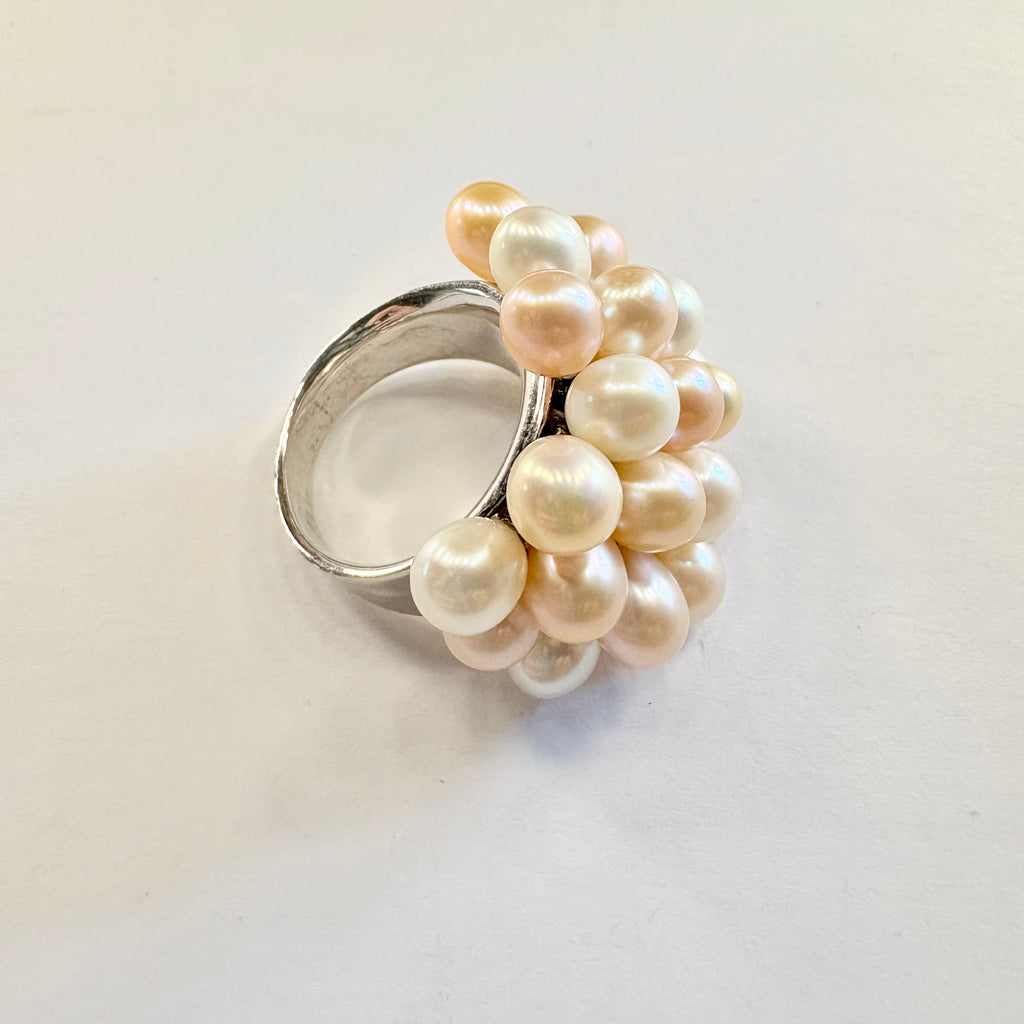 Sterling Silver Pearl Ring P1/2 image 3