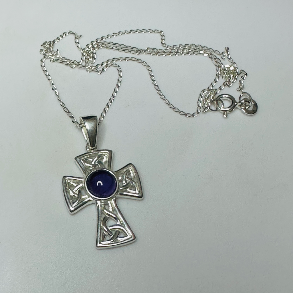 New Sterling silver cross 16 inch chain image 4