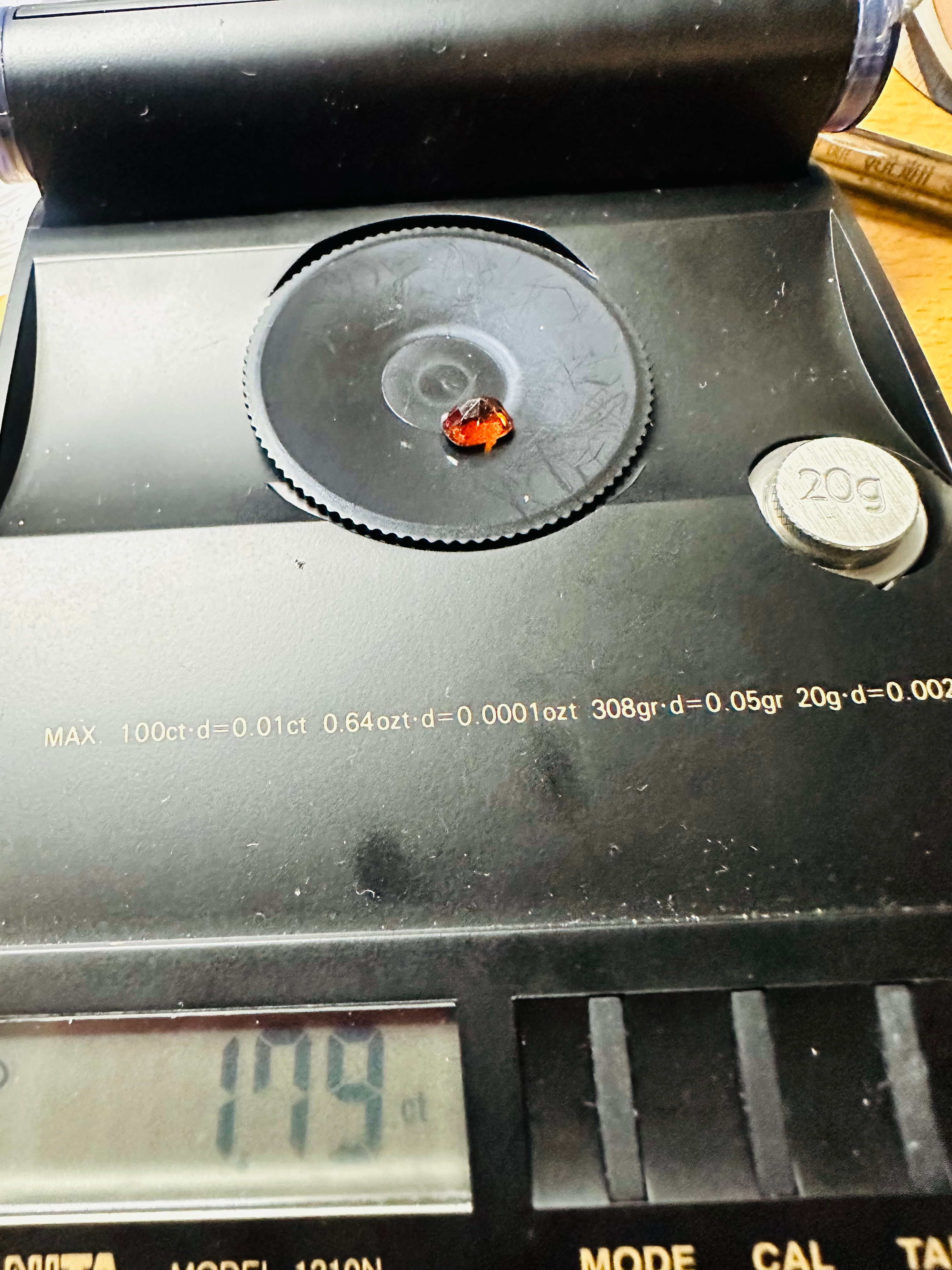 Red Zircon cushion 7.4mm x 6mm.1.79cts natural image 3