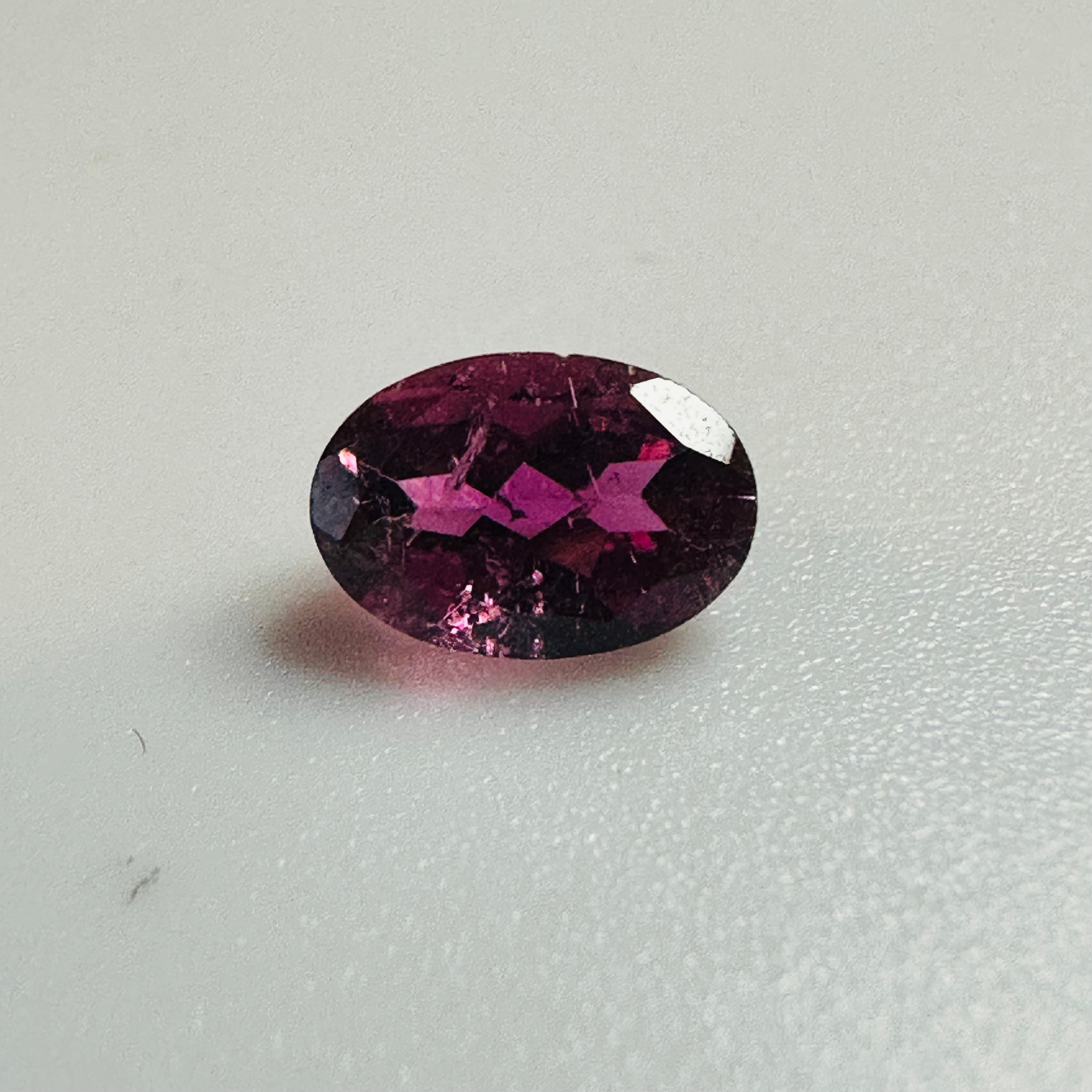 TOURMALINE PURPLE OVAL  6MMX4MM  0.58CTS image 0