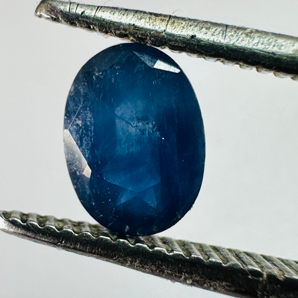 BURMA BLUE SAPPHIRE OVAL 7MM X5MM 1.17CTS image 0