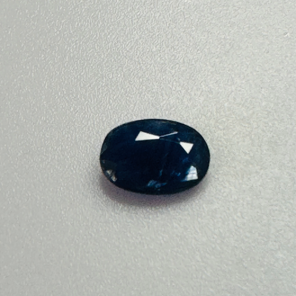 BURMA BLUE SAPPHIRE OVAL 7.1MM X 5MM 0.77CTS image 1