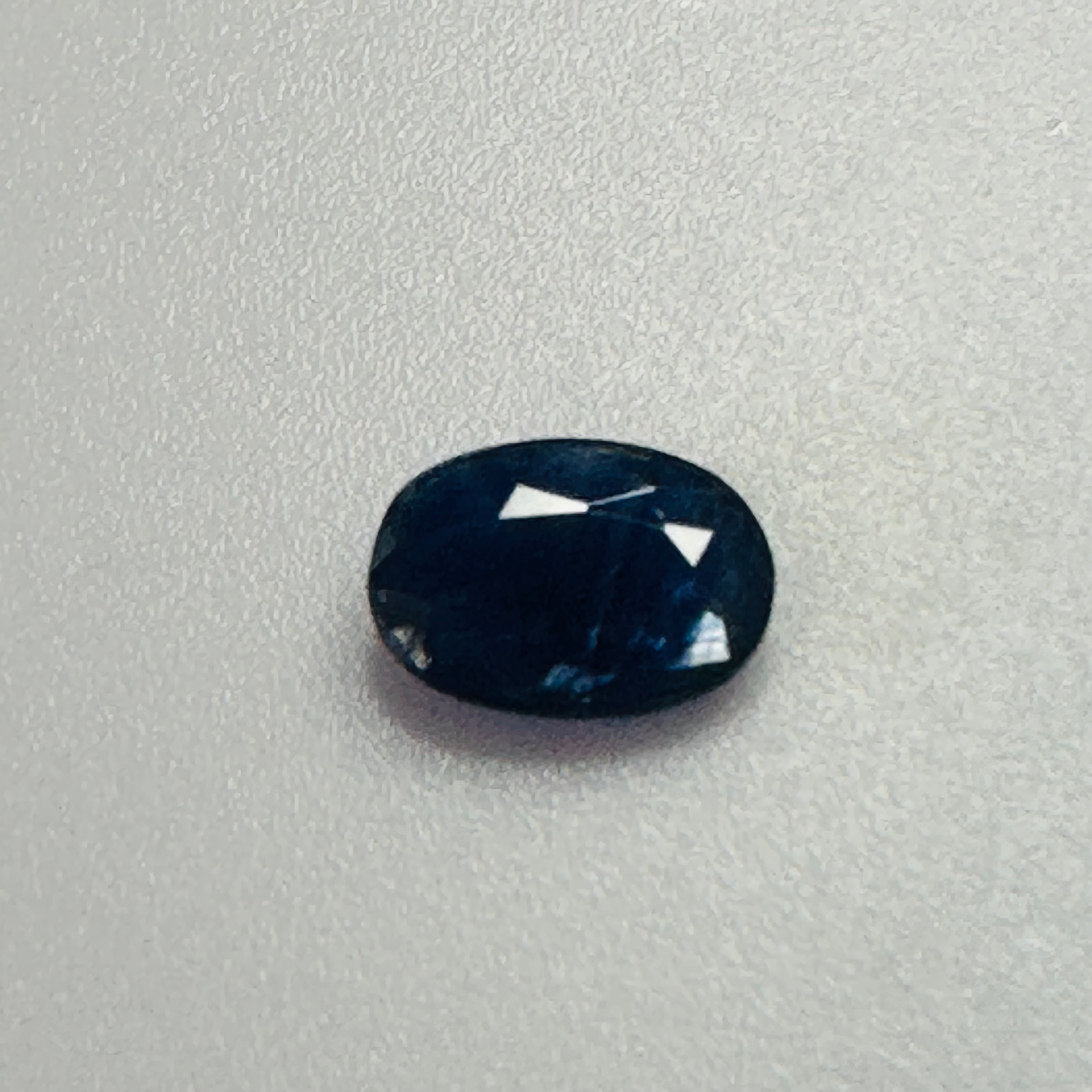 BURMA BLUE SAPPHIRE OVAL 7.1MM X 5MM 0.77CTS image 1