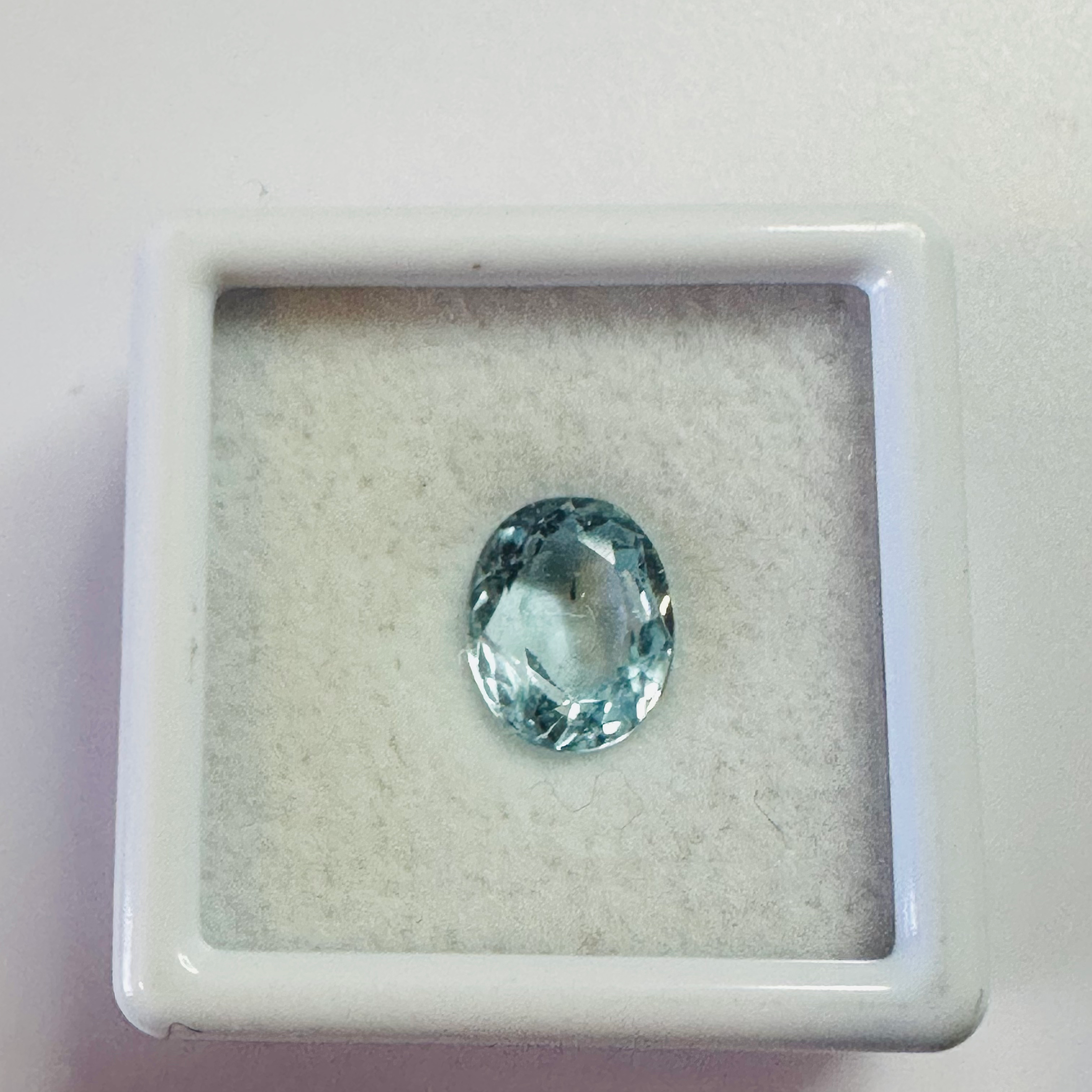 AQUAMARINE OVAL 9MMX7MM 1.81CTS image 2