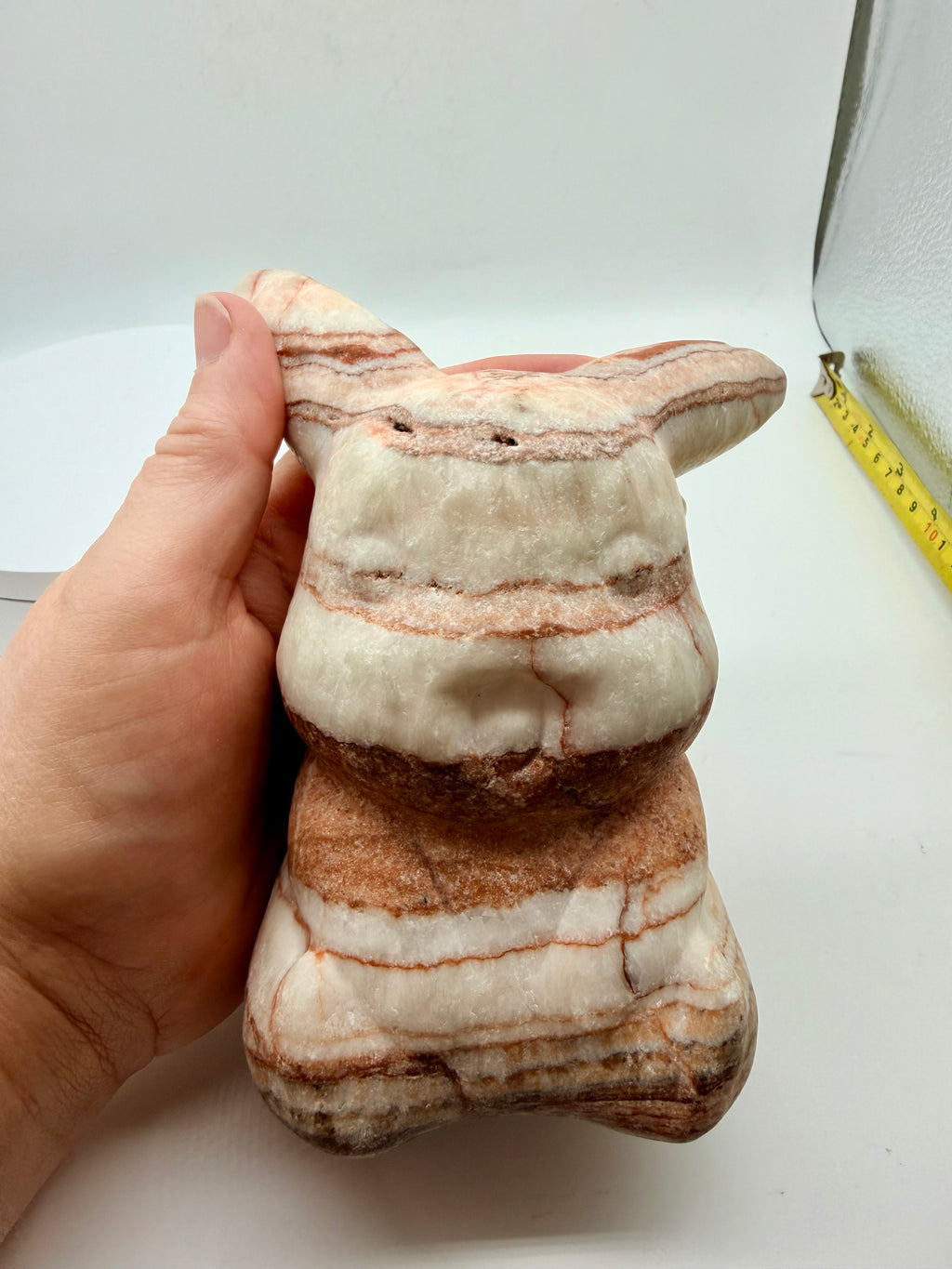 Banded Calcite Pokemon Pikachu Carving 14cm high 1.25kg image 10