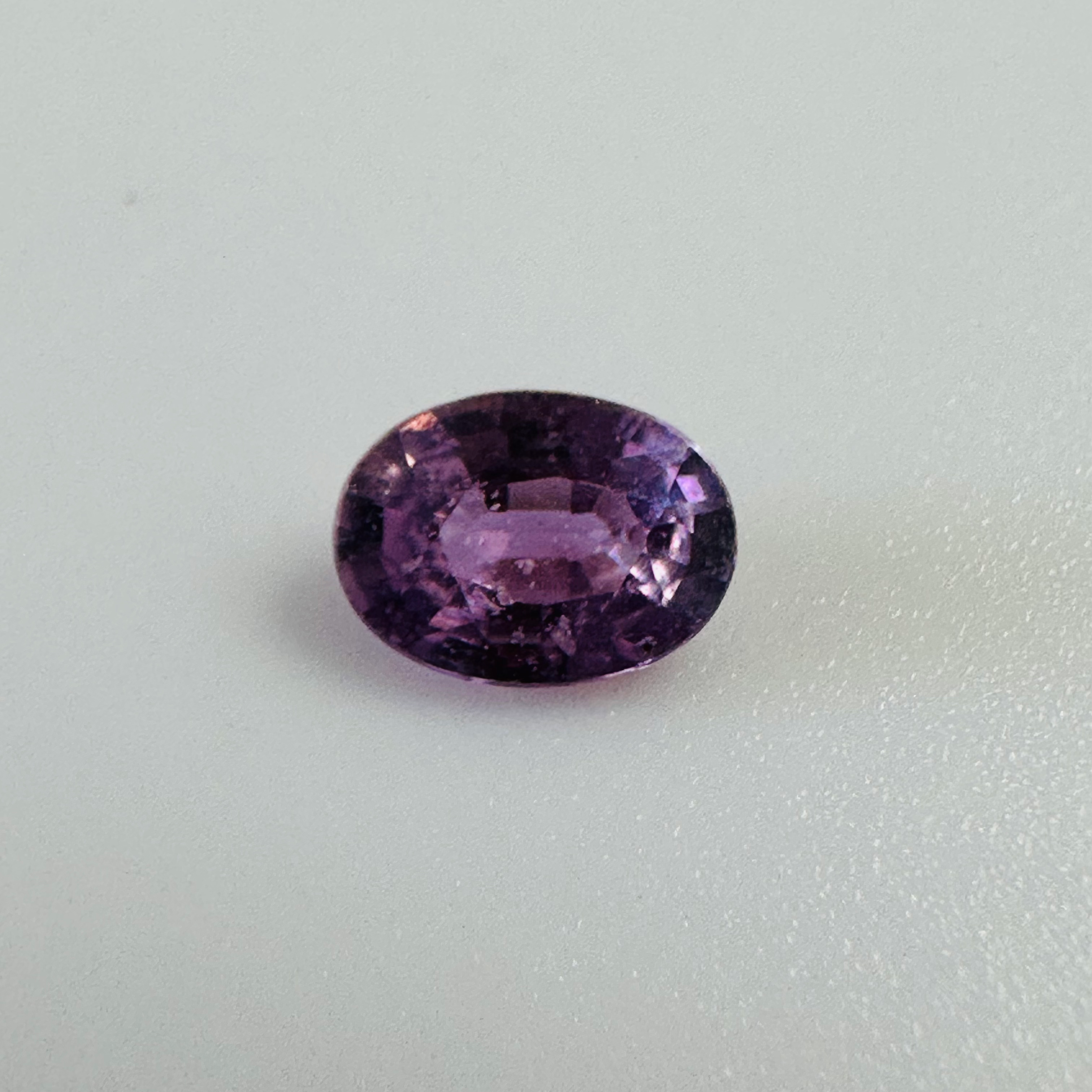 PURPLE  SAPPHIRE OVAL 6.1MM X  4.5MM 0.62CT image 2