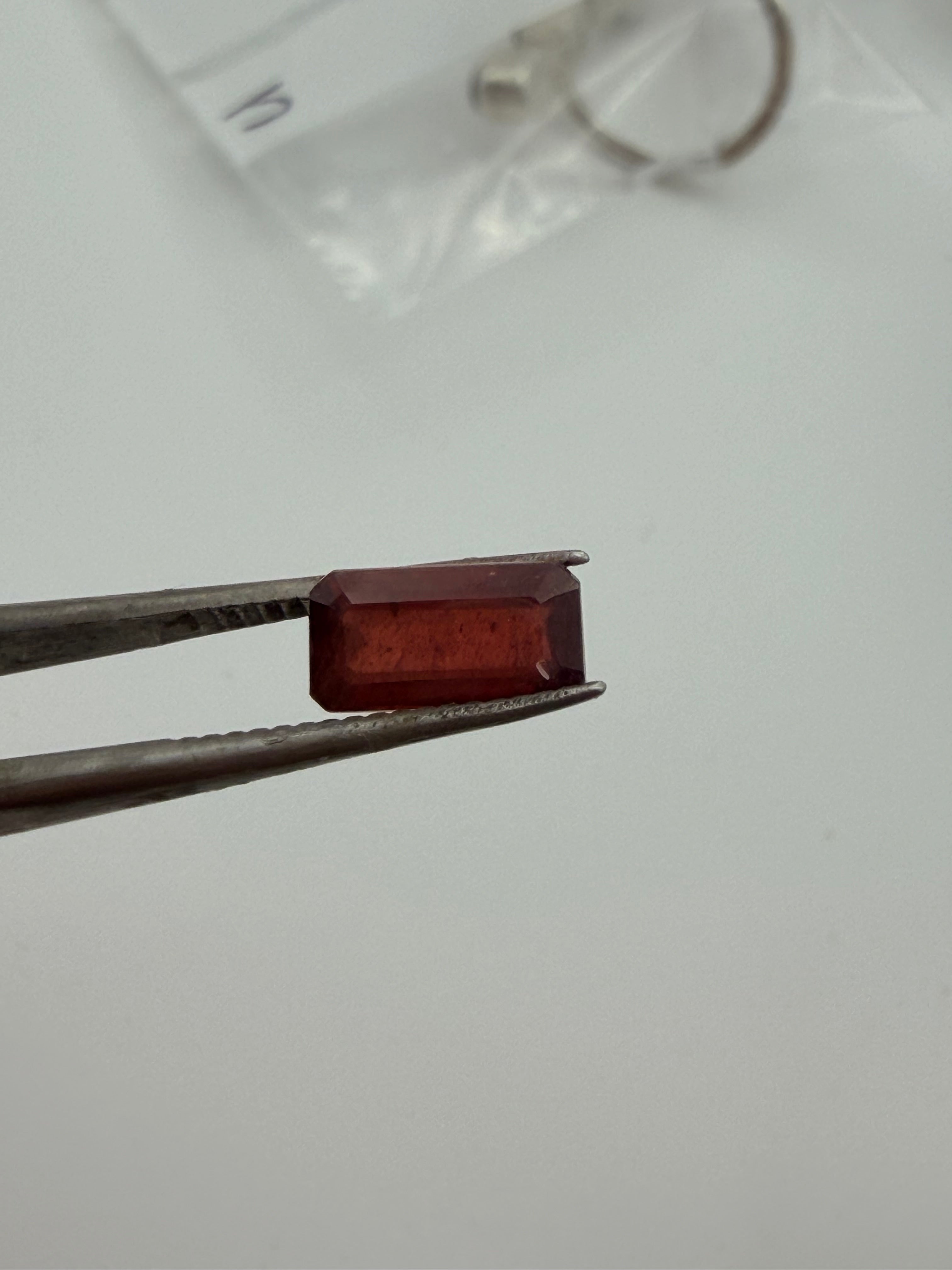 Ken Harrington Cut Ruby  9.3mm x 5mm 2.11cts image 2