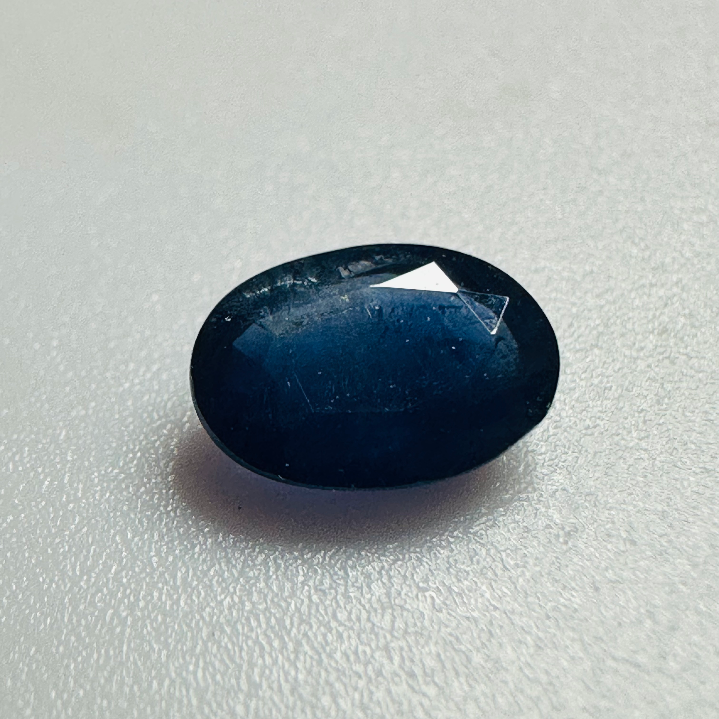 BURMA BLUE SAPPHIRE OVAL 7MM X5MM 0.76CTS image 1