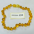 New Amber knotted bracelet pale colour 8 inch image 0