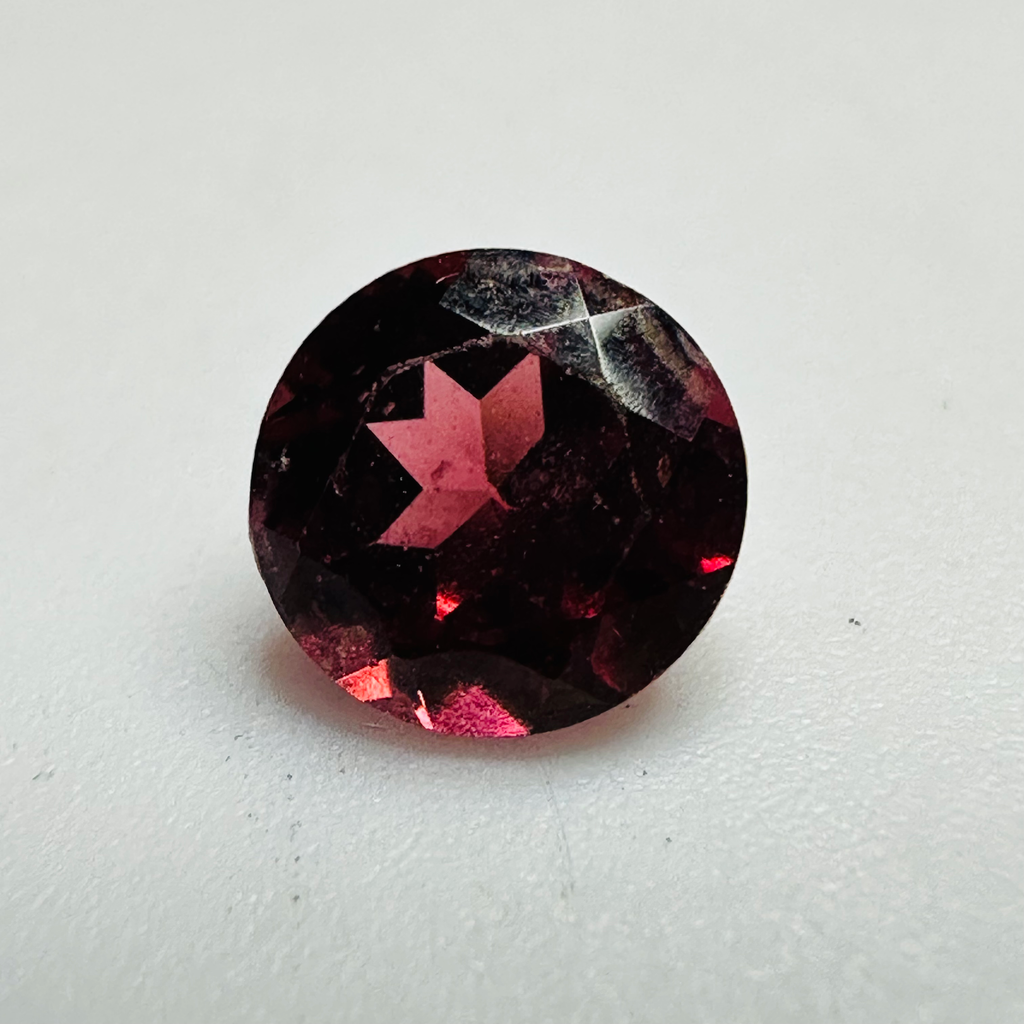 GARNET  ROUND 5.8MM  0.93CTS  RED/ORANGE image 3