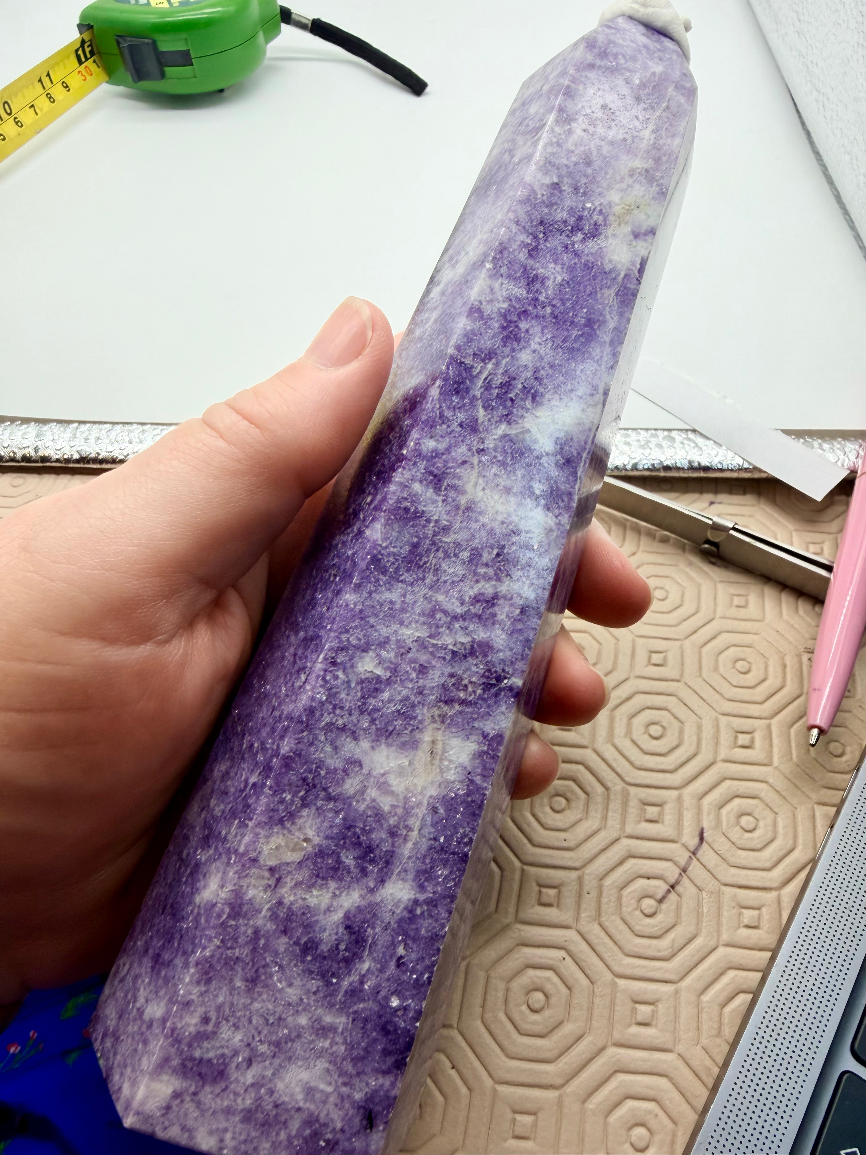 Lepidolite tower Large 21 cm 515g image 7