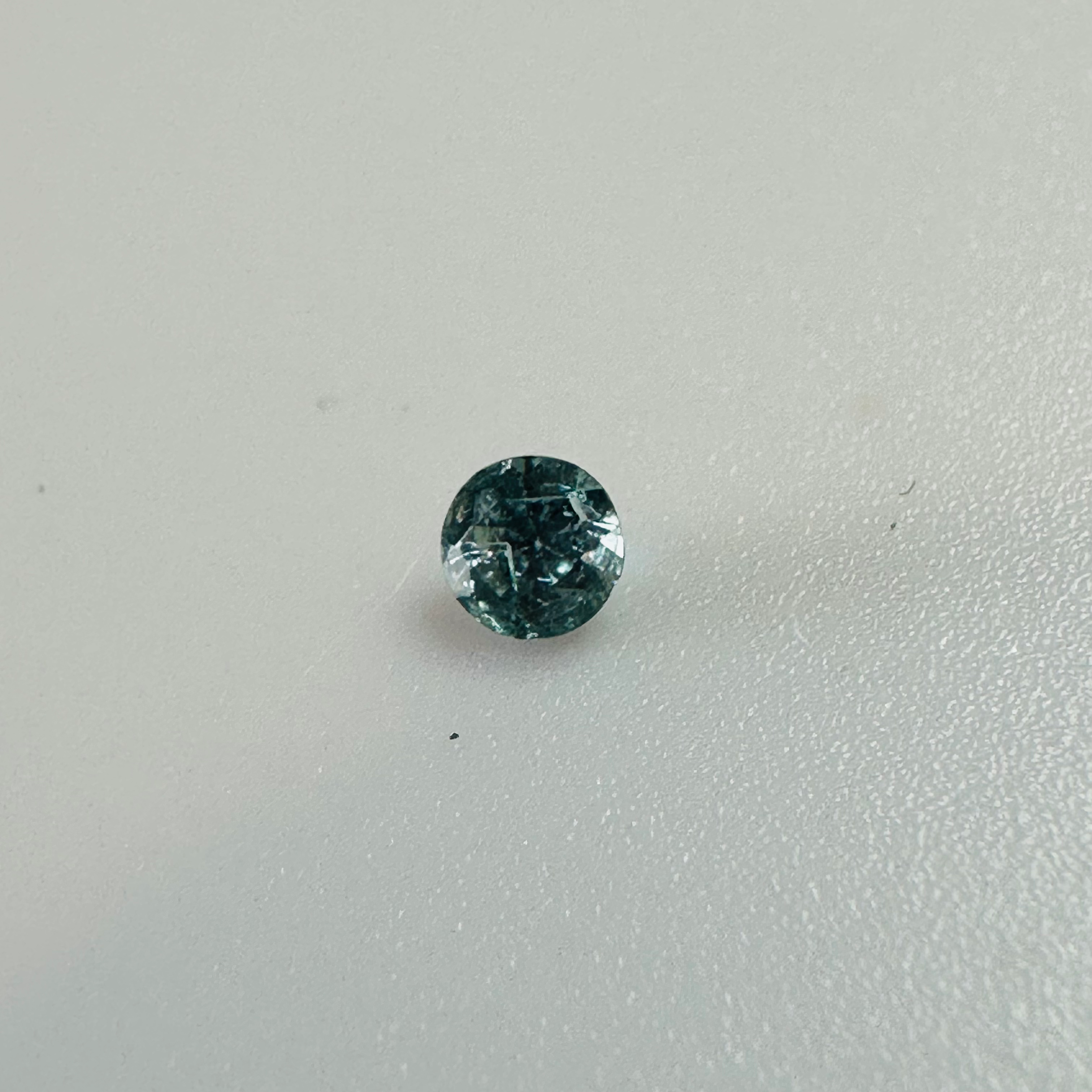 ZIRCON BLUE ROUND. 3.8MM  0.10CTS image 1