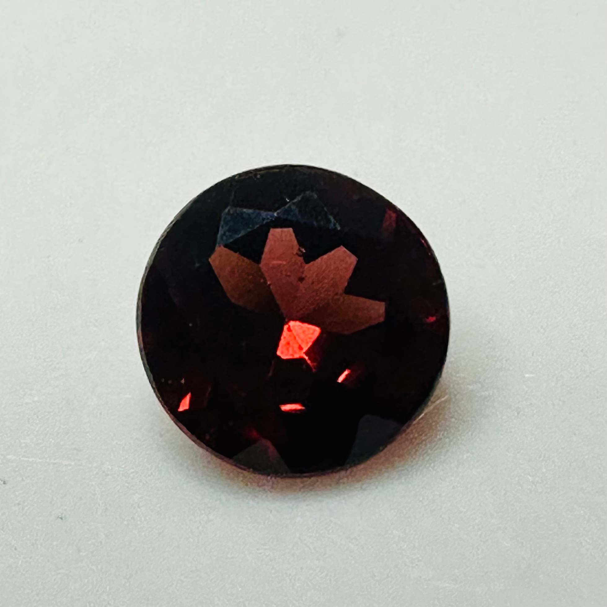 GARNET  ROUND 6.1MM  0.91CTS  RED/ORANGE image 7