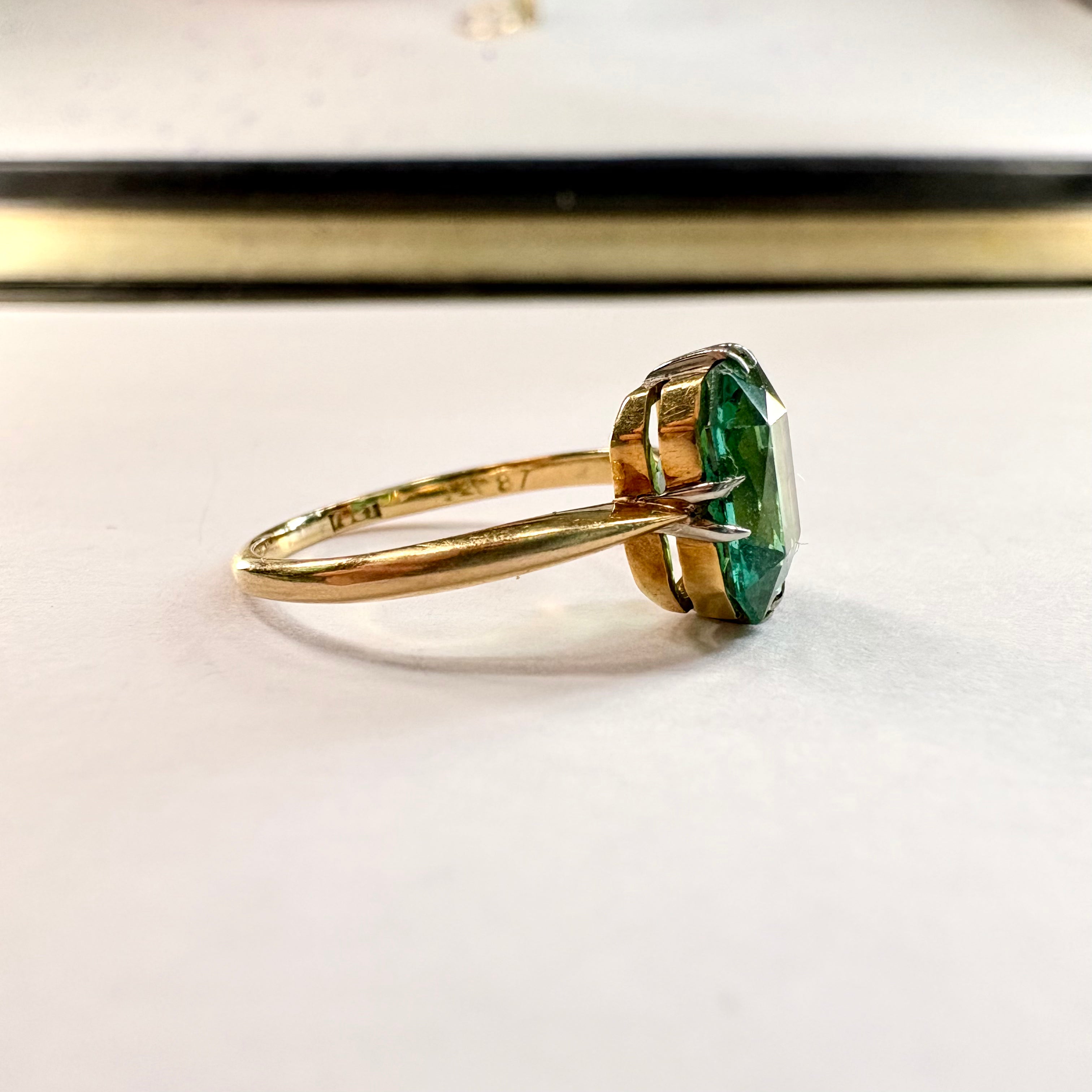 18ct yellow gold Tourmaline Ring L image 3