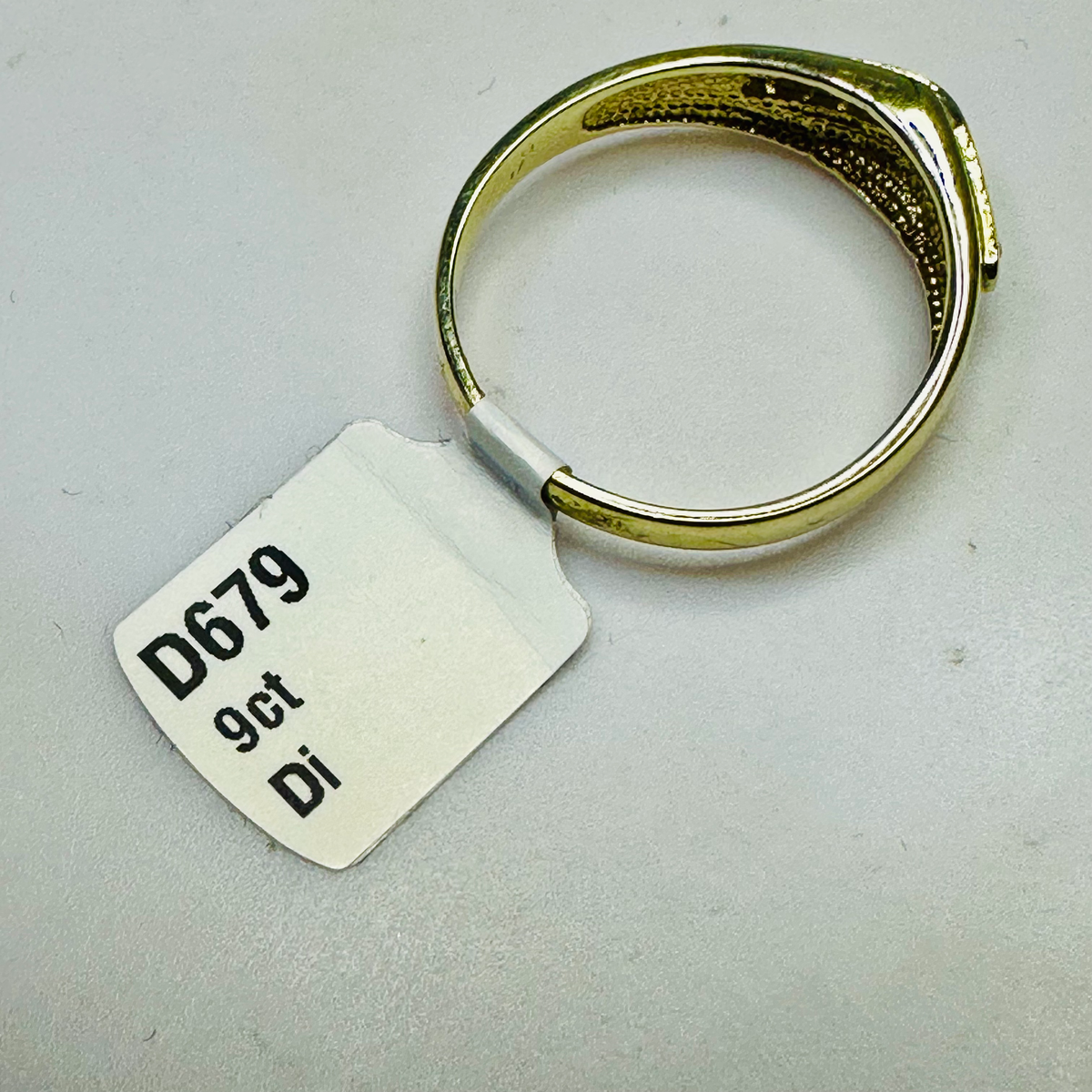NEW 9ct Diamond and Gold Ring Size P 1/2 image 5