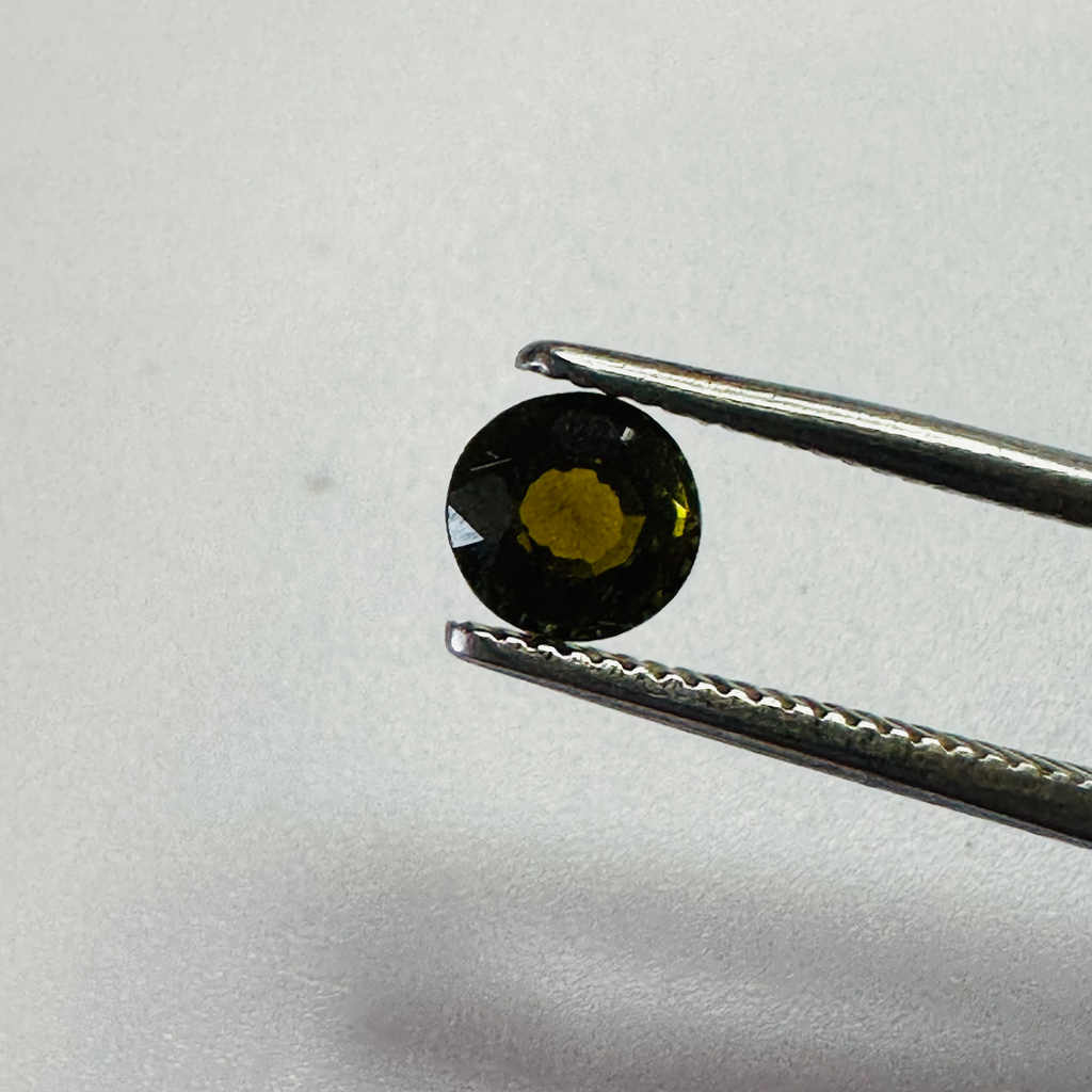 TOURMALINE GREEN ROUND 5.1MM   0.52CTS image 1