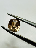 Yellow/Blush Zircon cushion 6mm x 5.4mm 1.16cts image 0