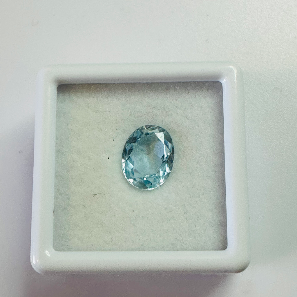 AQUAMARINE OVAL 9MMX7MM 1.66CTS image 3