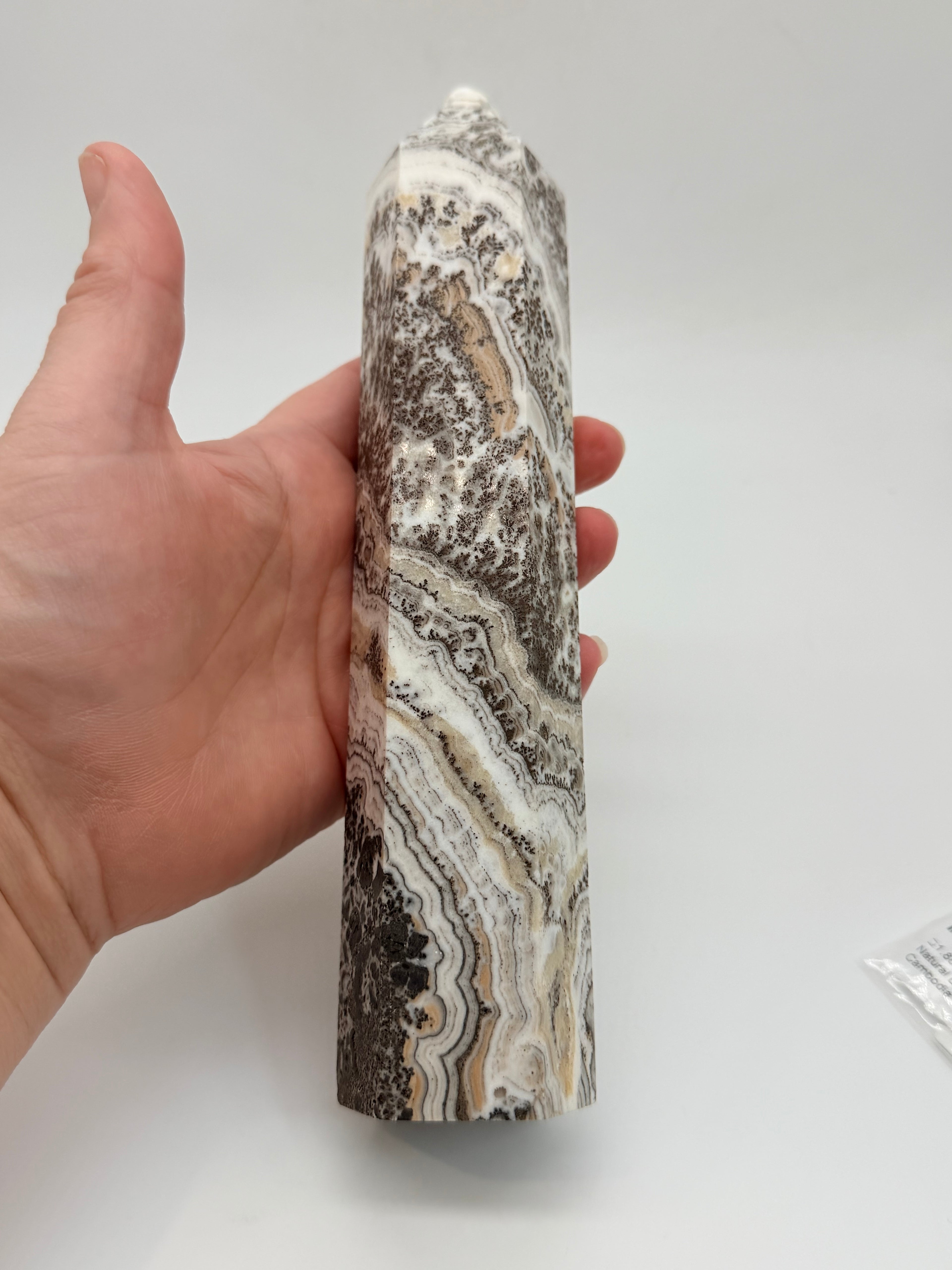 Dendritic Calcite Obelisk/Tower 21 cm high image 6