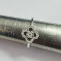 Diamond Ring Modern Design in 9ct White gold size M image 0