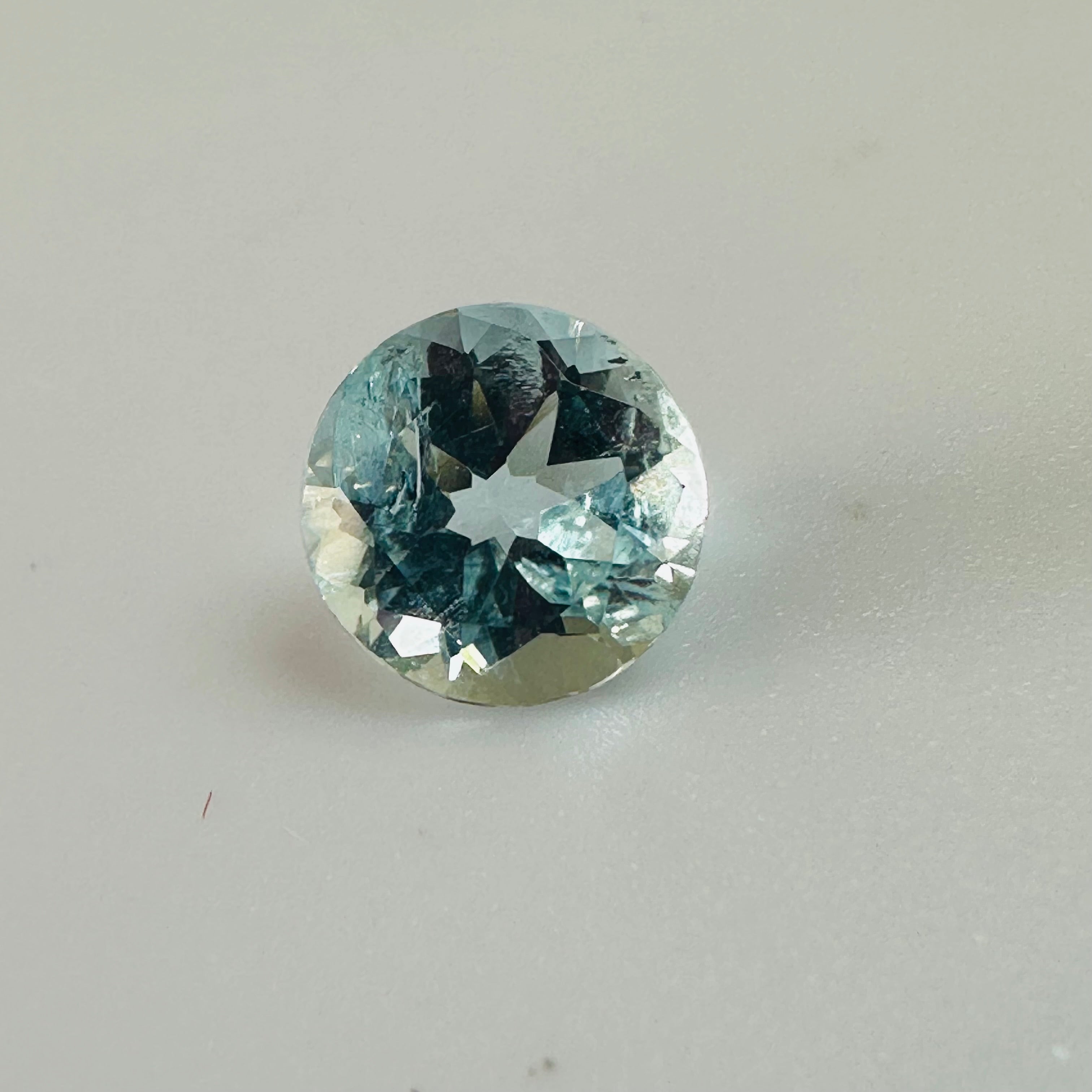 AQUAMARINE ROUND 7.6M. 1.43CTS image 1