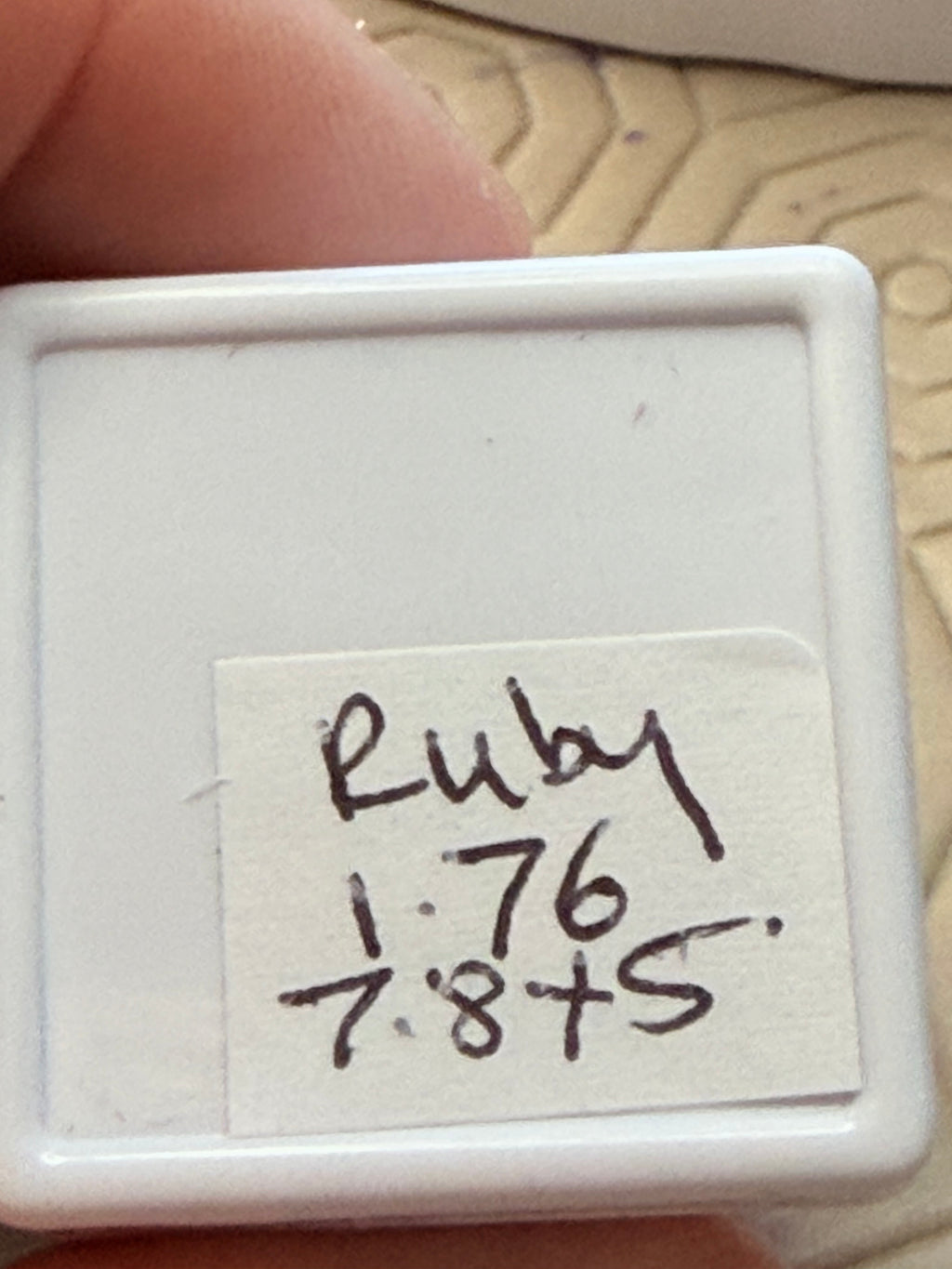 Ken Harrington Cut Ruby  7.8mm x 5mm 1.76cts image 3