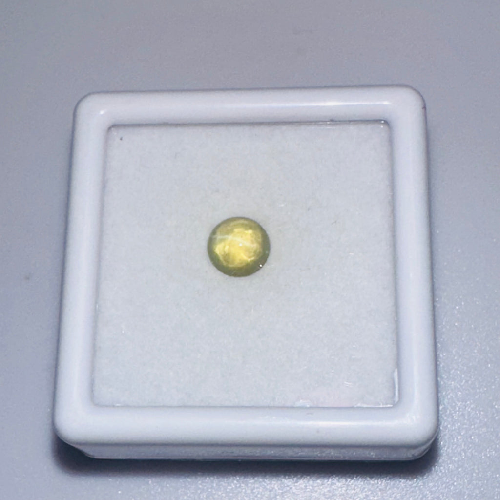 CHRYSOBERYL CATS EYE 5MM ROUND  0.80CTS image 2