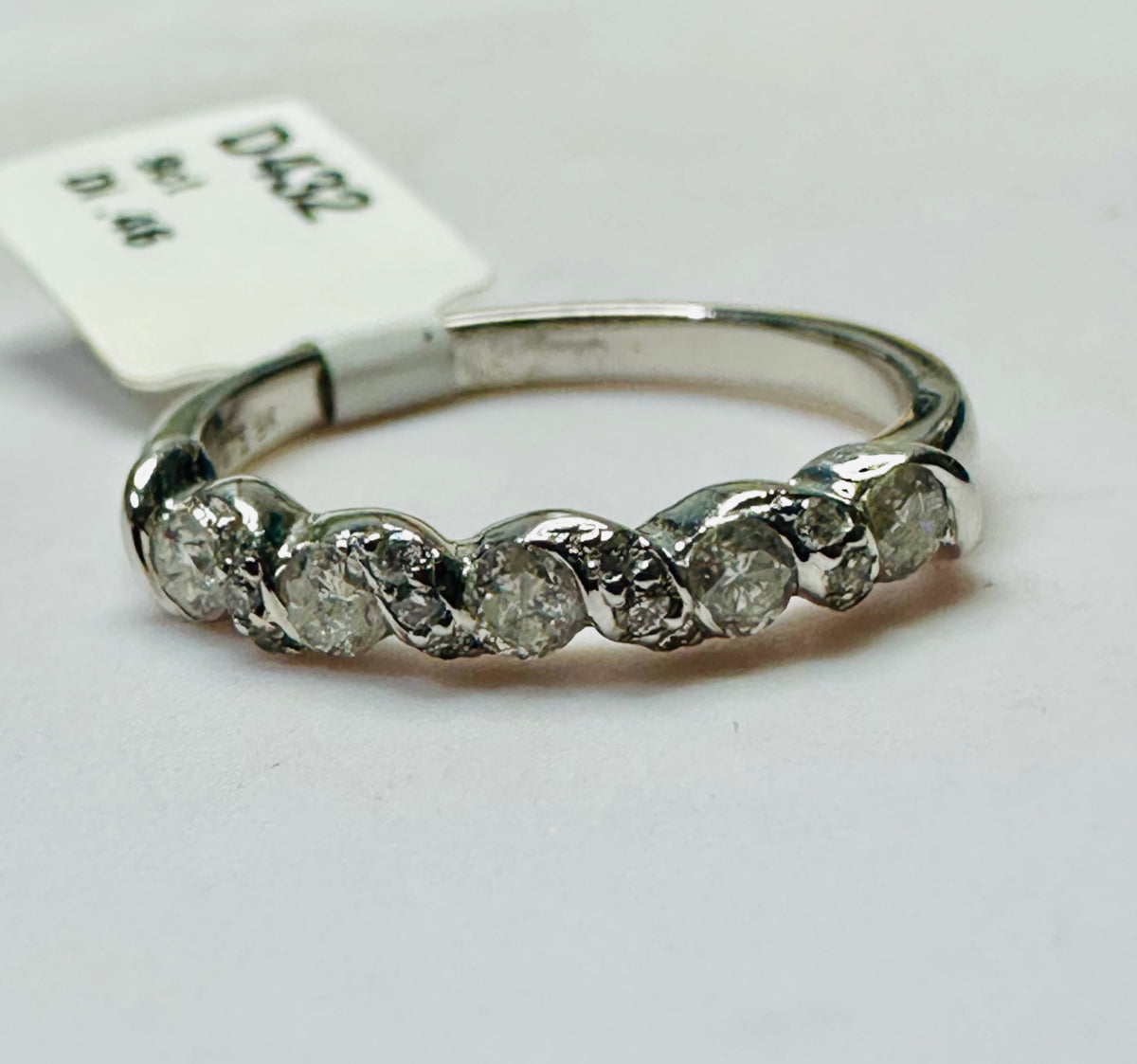 NEW 9ct Diamond Eternity Ring Size O image 1