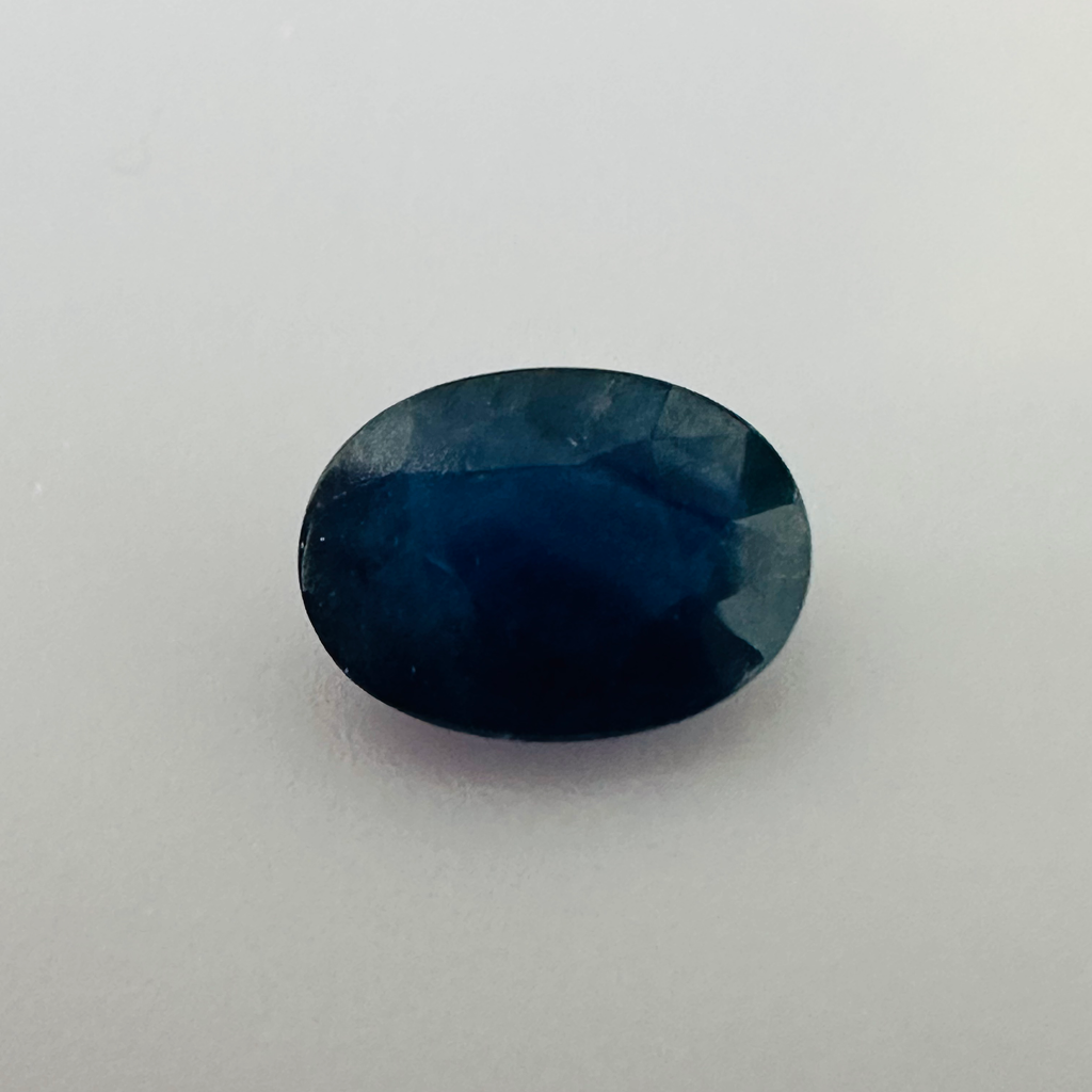 BURMA BLUE SAPPHIRE OVAL 6.8MM X 5MM 0.78CTS image 2