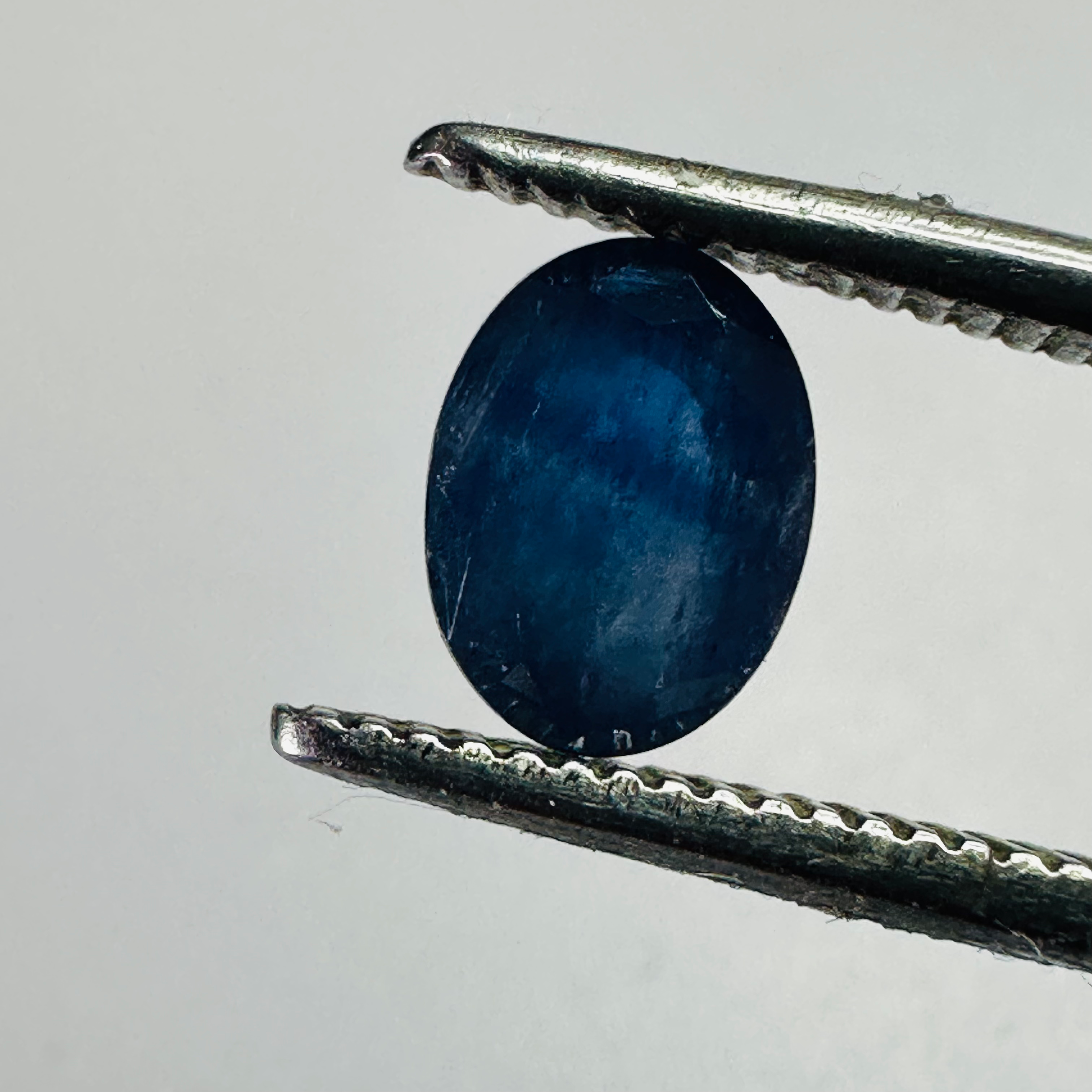 BURMA BLUE SAPPHIRE OVAL 6.8MMX5MM 1.04CTS image 0