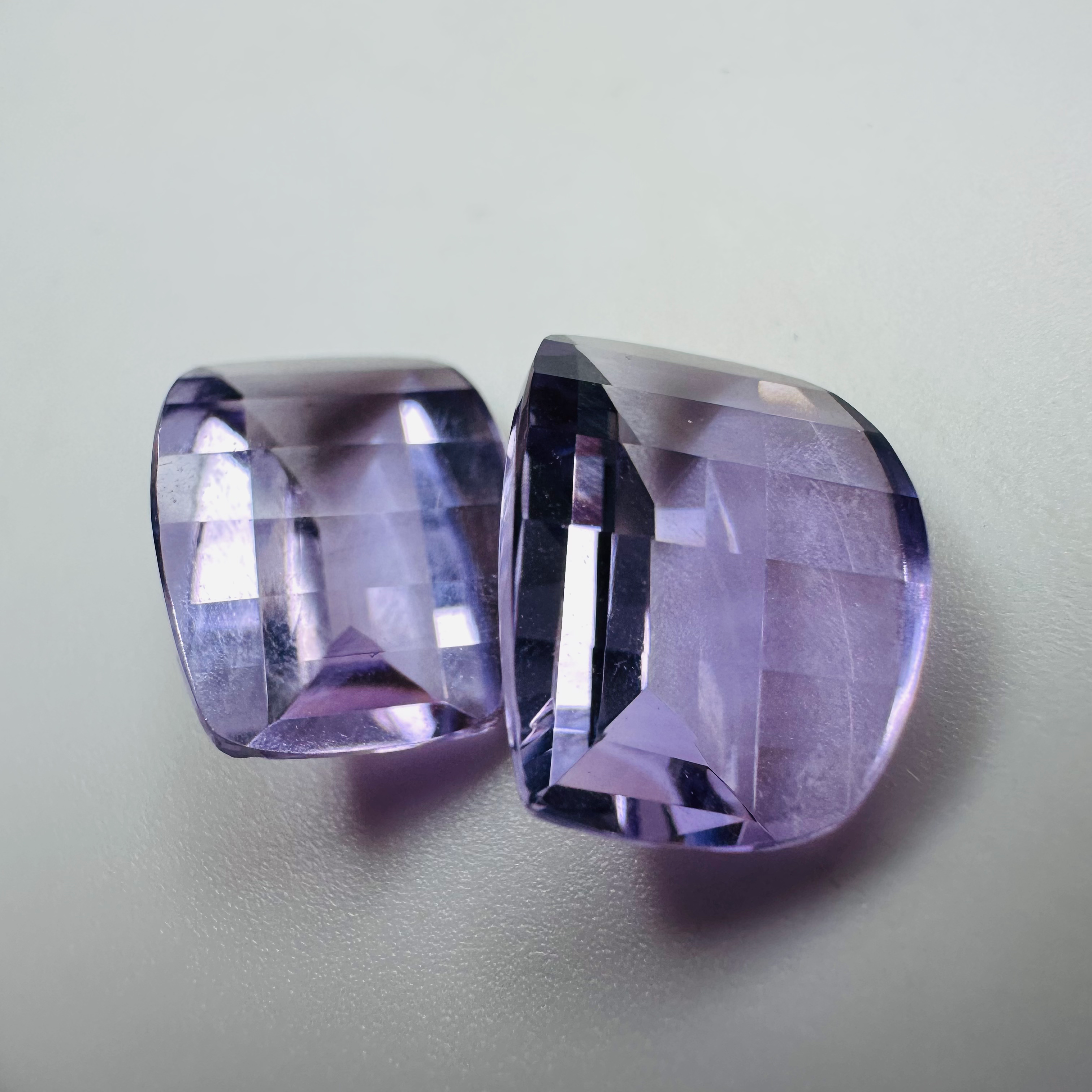 AMETHYST PAIR SPECIAL CUT 13MMX10MM  11.79CTSAM image 7