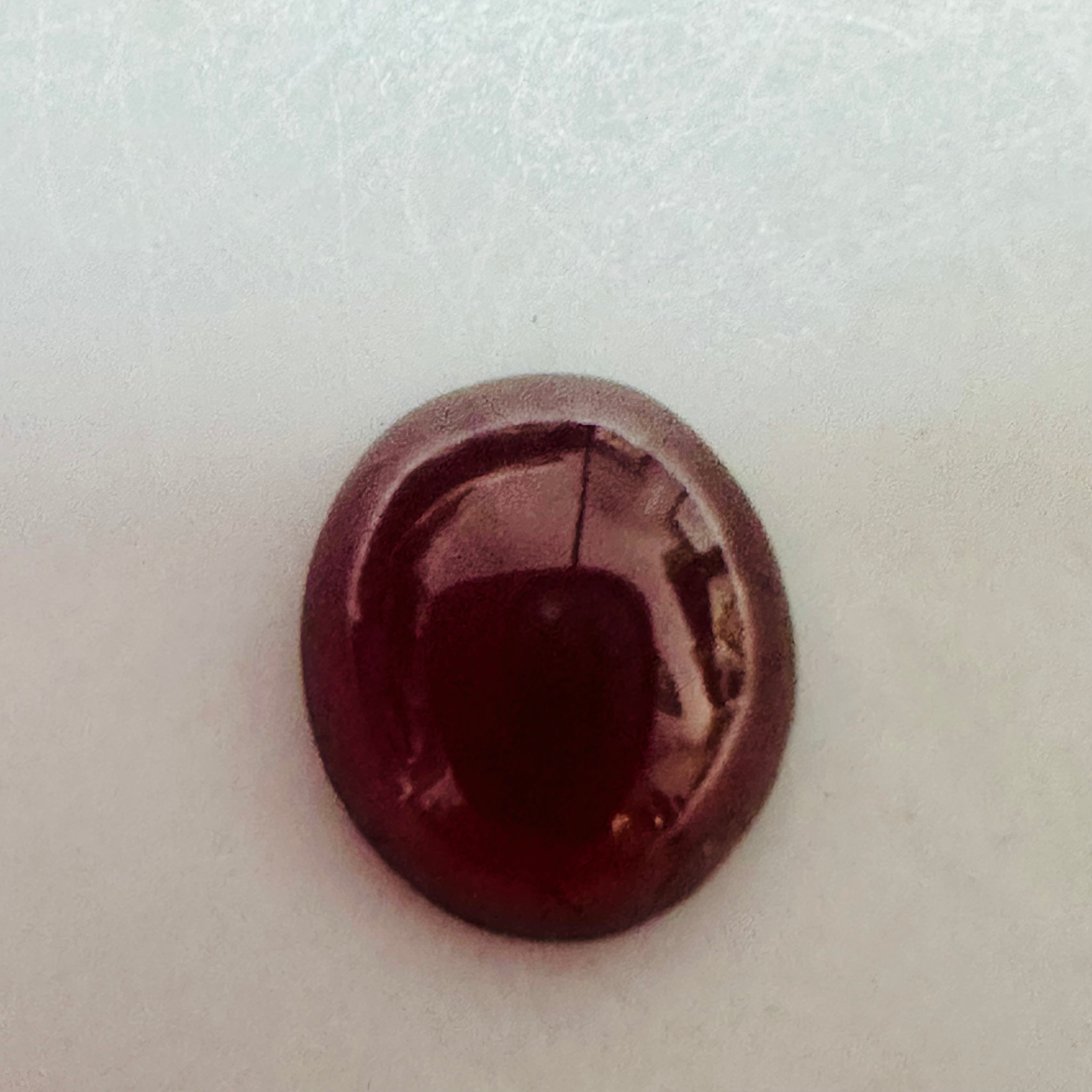 GARNET OVAL CAB 11MMX9.5MM 3.63CTS image 4