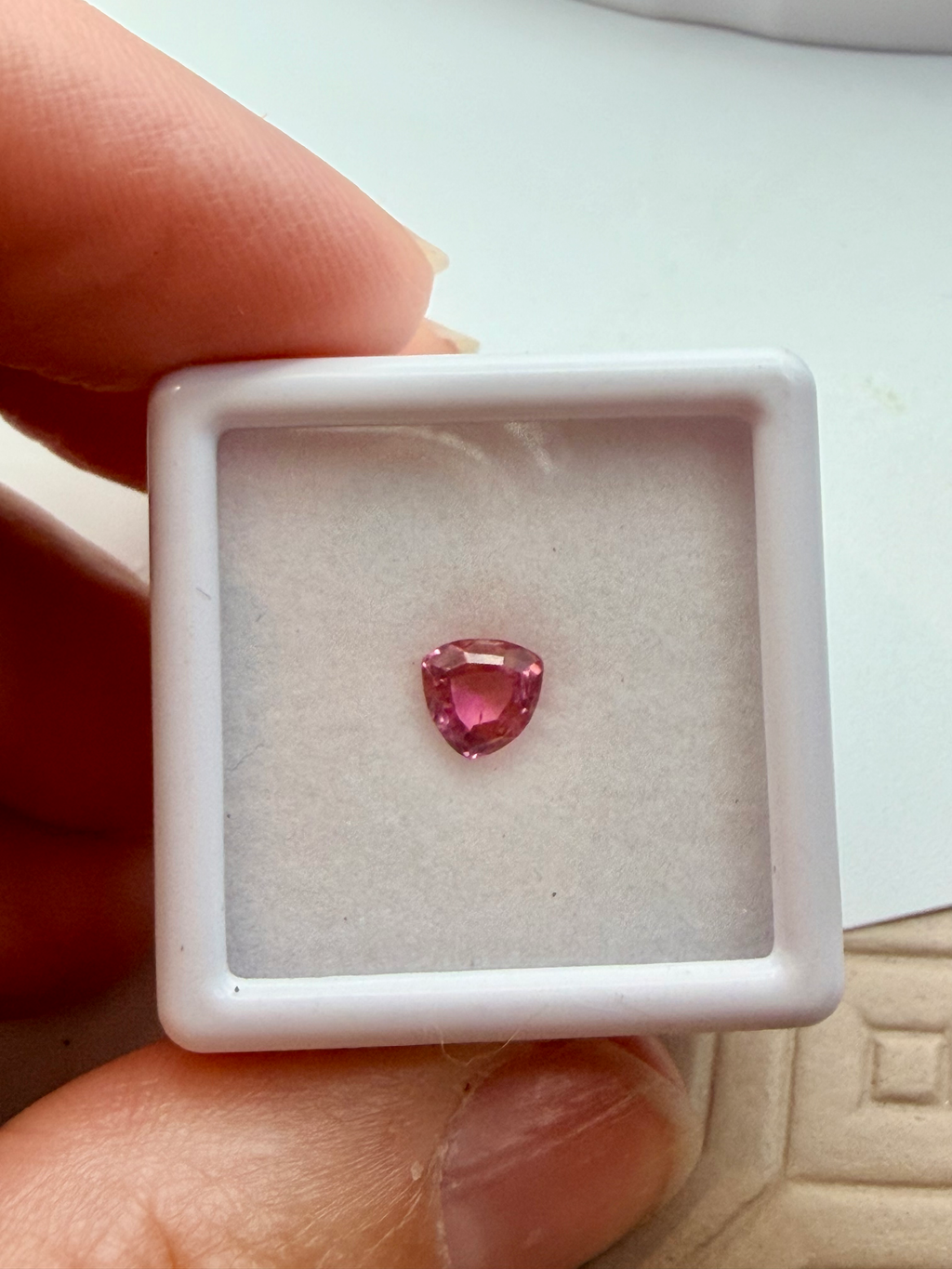 Ken Harrington Cut Pink Tourmaline 5mm x 5mm 0.60cts image 2